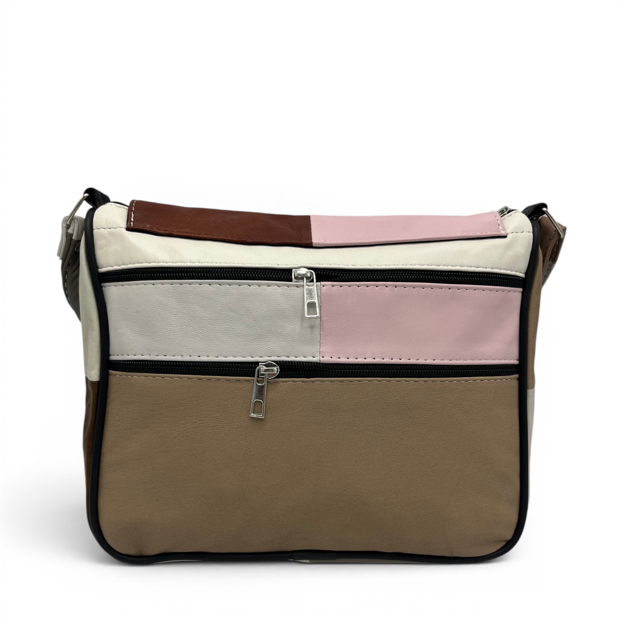 Geantă damă unicat Lucia R45-C78 – crossbody din piele naturală multicoloră