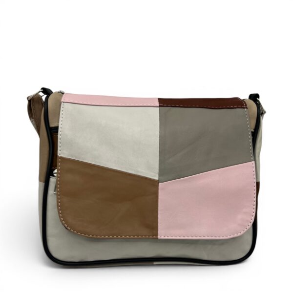 Geantă damă unicat Lucia R45-C78 – crossbody din piele naturală multicoloră