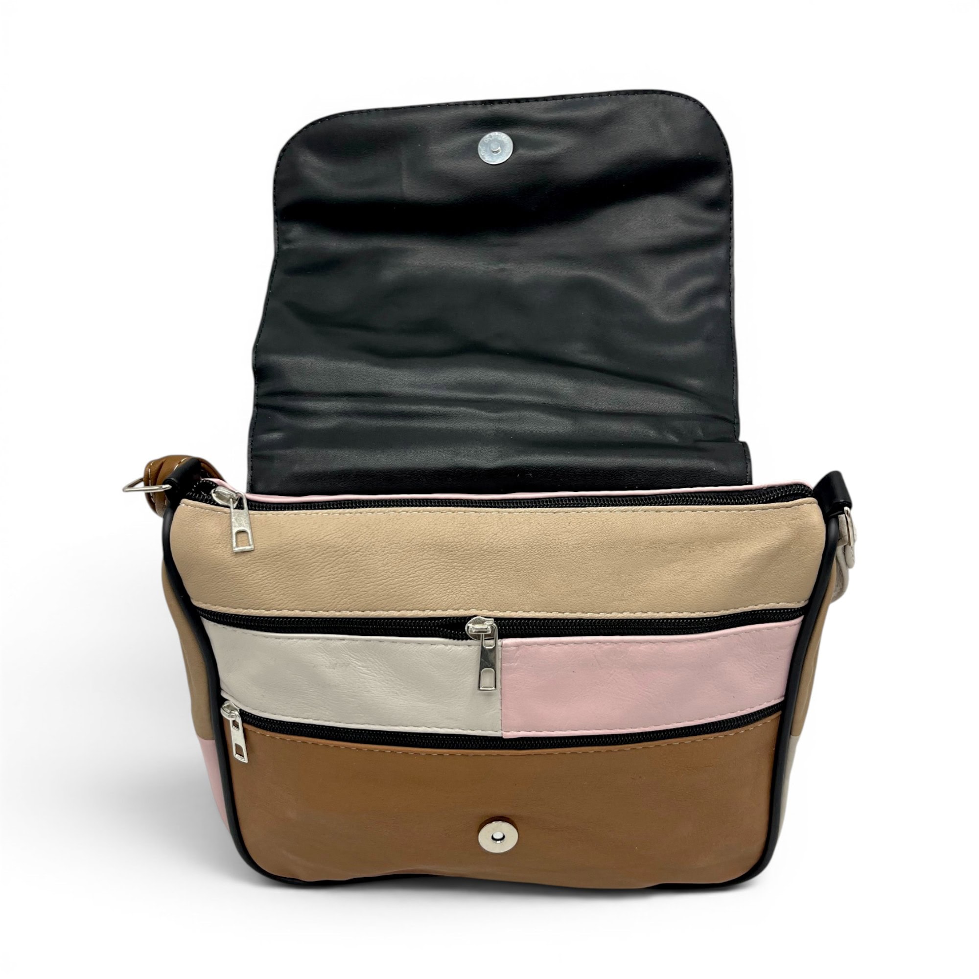 Geantă damă unicat Lucia R45-C79 – crossbody din piele naturală multicoloră