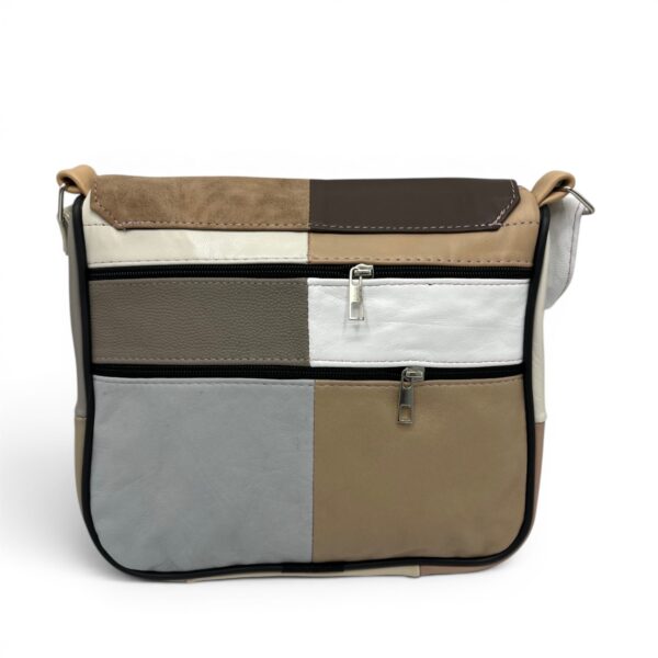 Geantă damă unicat Lucia R45-C80 – crossbody din piele naturală multicoloră