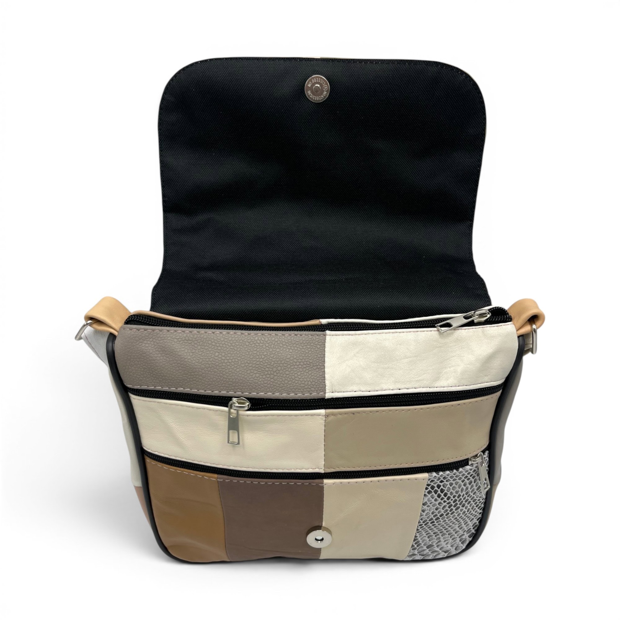 Geantă damă unicat Lucia R45-C80 – crossbody din piele naturală multicoloră
