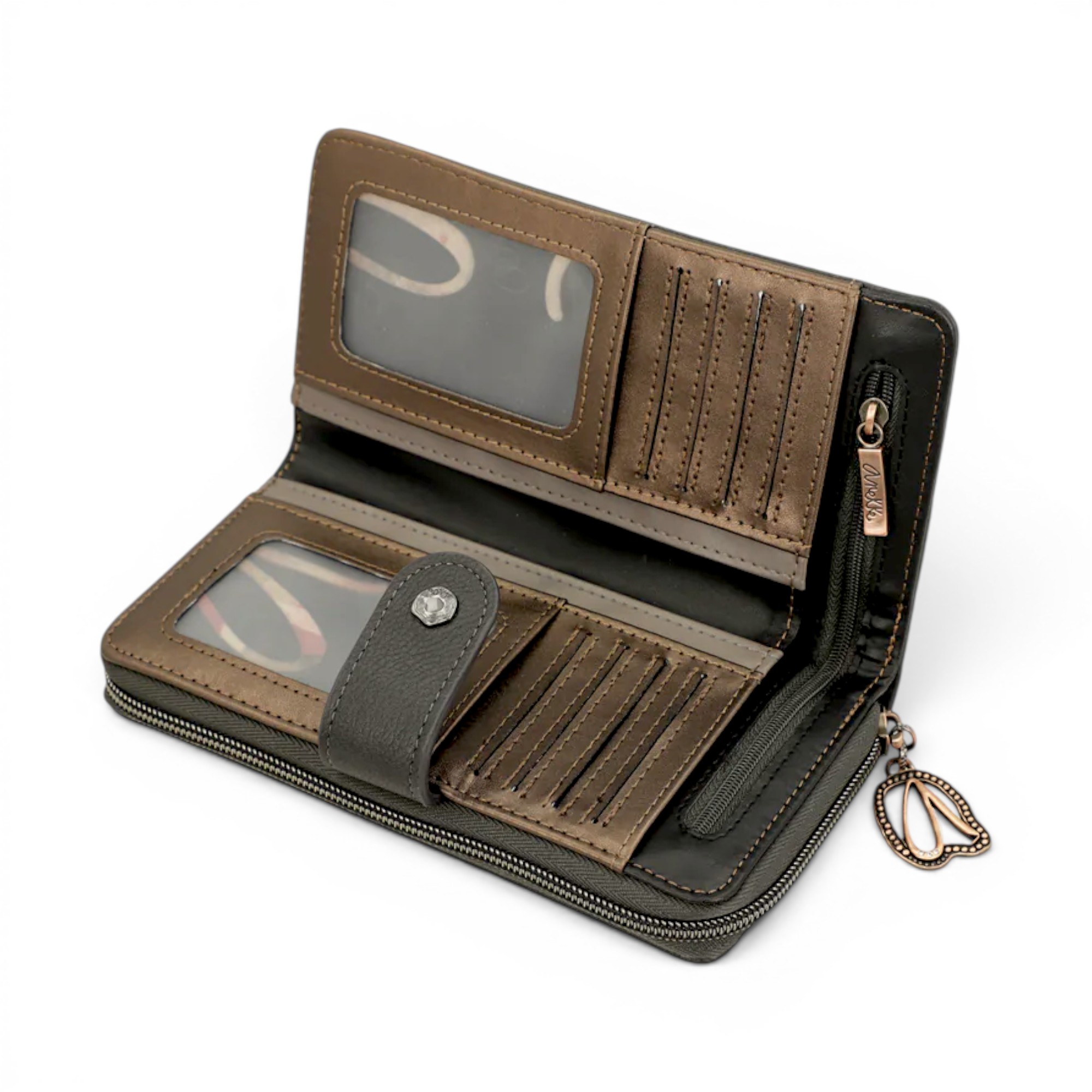 Portofel damă Anekke Dreamverse Wings 39739-911 – protecție RFID, 18 × 10 × 3 cm