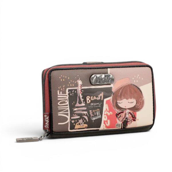 Portofel damă Anekke Mademoiselle 41809-909 – compartimentare practică, 15 × 10 × 3 cm