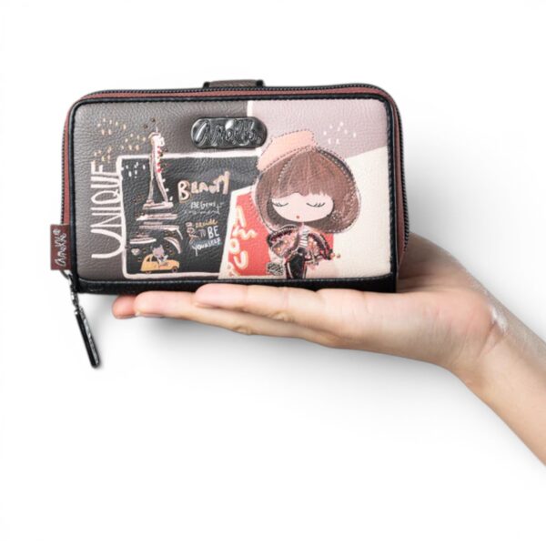 Portofel damă Anekke Mademoiselle 41809-909 – compartimentare practică, 15 × 10 × 3 cm