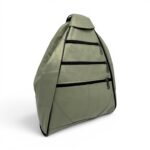 Rucsac damă unicat Amelia Unique R50-162 – piele naturală verde salvie metalizat