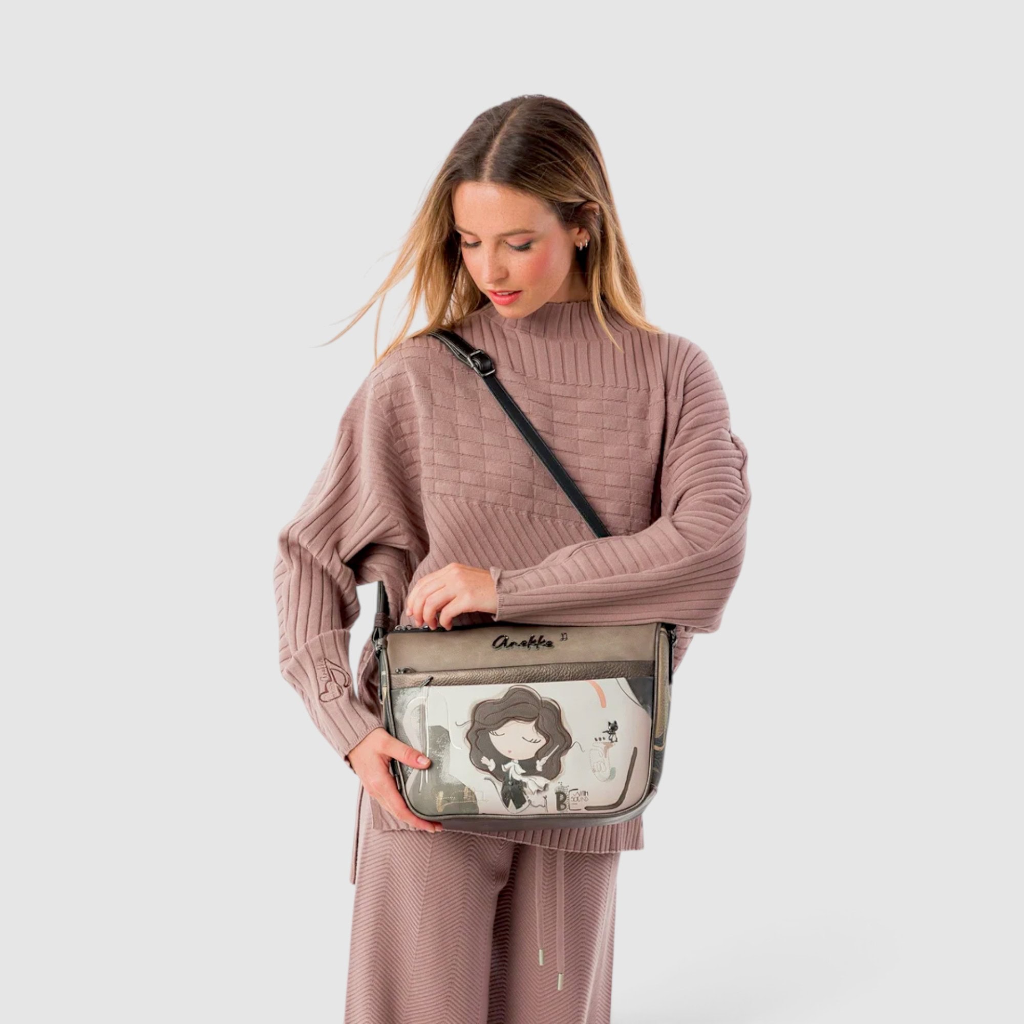 Geantă crossbody damă Anekke Orchestra 43803-050 – dimensiune mare, 31 × 24 × 13 cm
