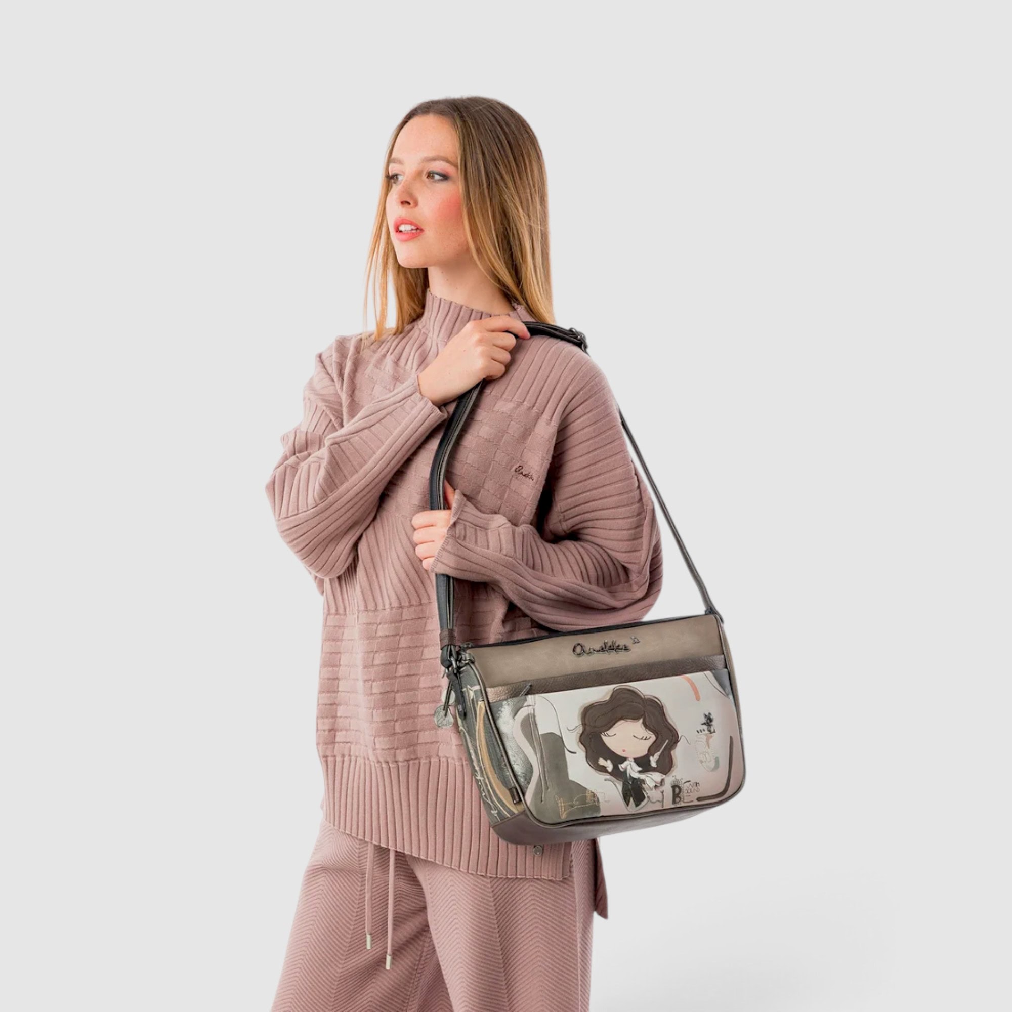 Geantă crossbody damă Anekke Orchestra 43803-050 – dimensiune mare, 31 × 24 × 13 cm