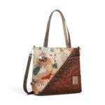 Geantă damă Anekke Blossom 43712-214 – de umăr și crossbody, imprimeu floral, 35 × 32 × 14 cm