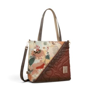 Geantă damă Anekke Blossom 43712-214 – de umăr și crossbody, imprimeu floral, 35 × 32 × 14 cm