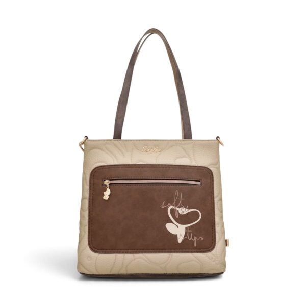 Geantă damă Anekke Blossom 43712-214 – de umăr și crossbody, imprimeu floral, 35 × 32 × 14 cm