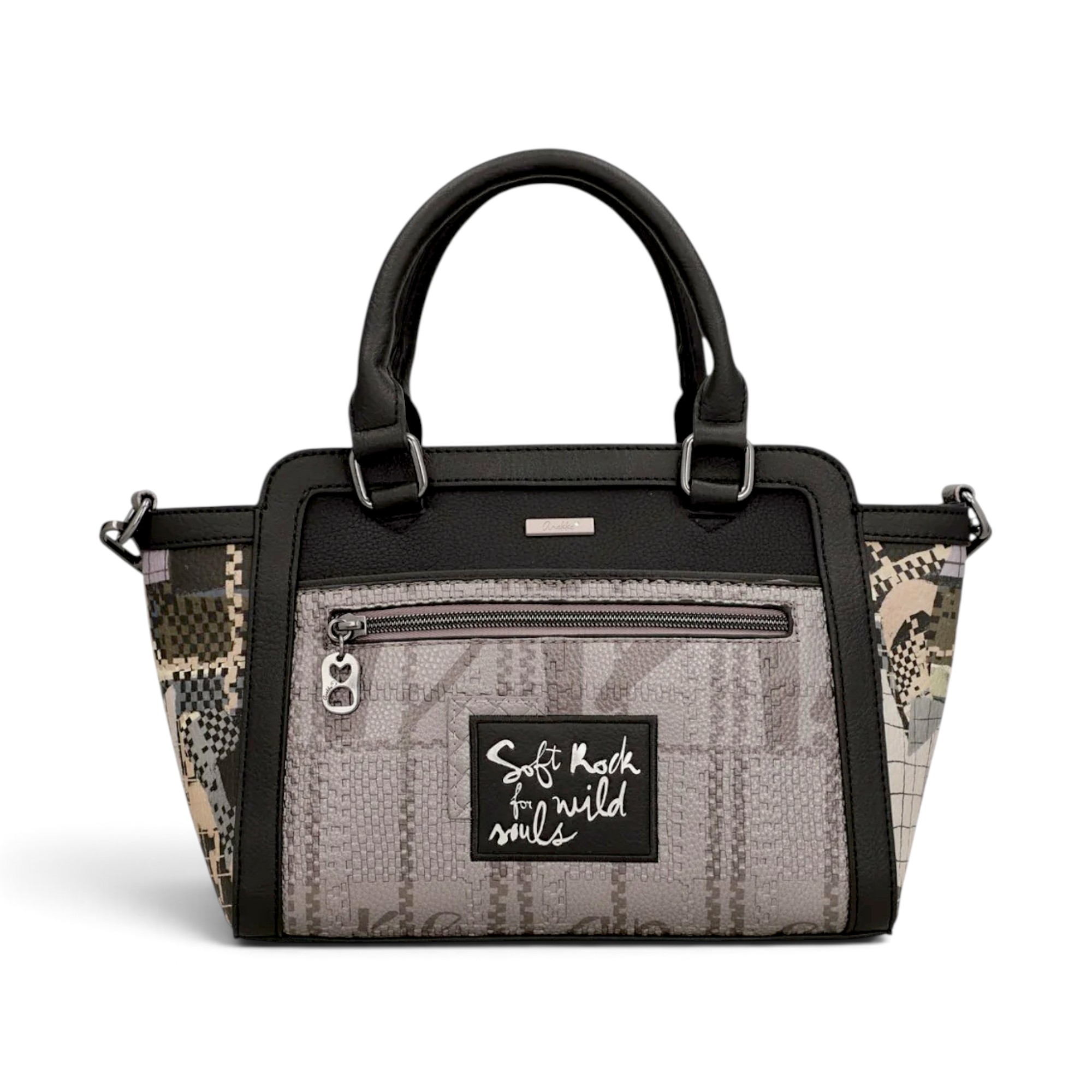 Geantă damă Anekke Iron 43751-032 – bowling cu baretă de umăr, 34 × 20 × 12 cm