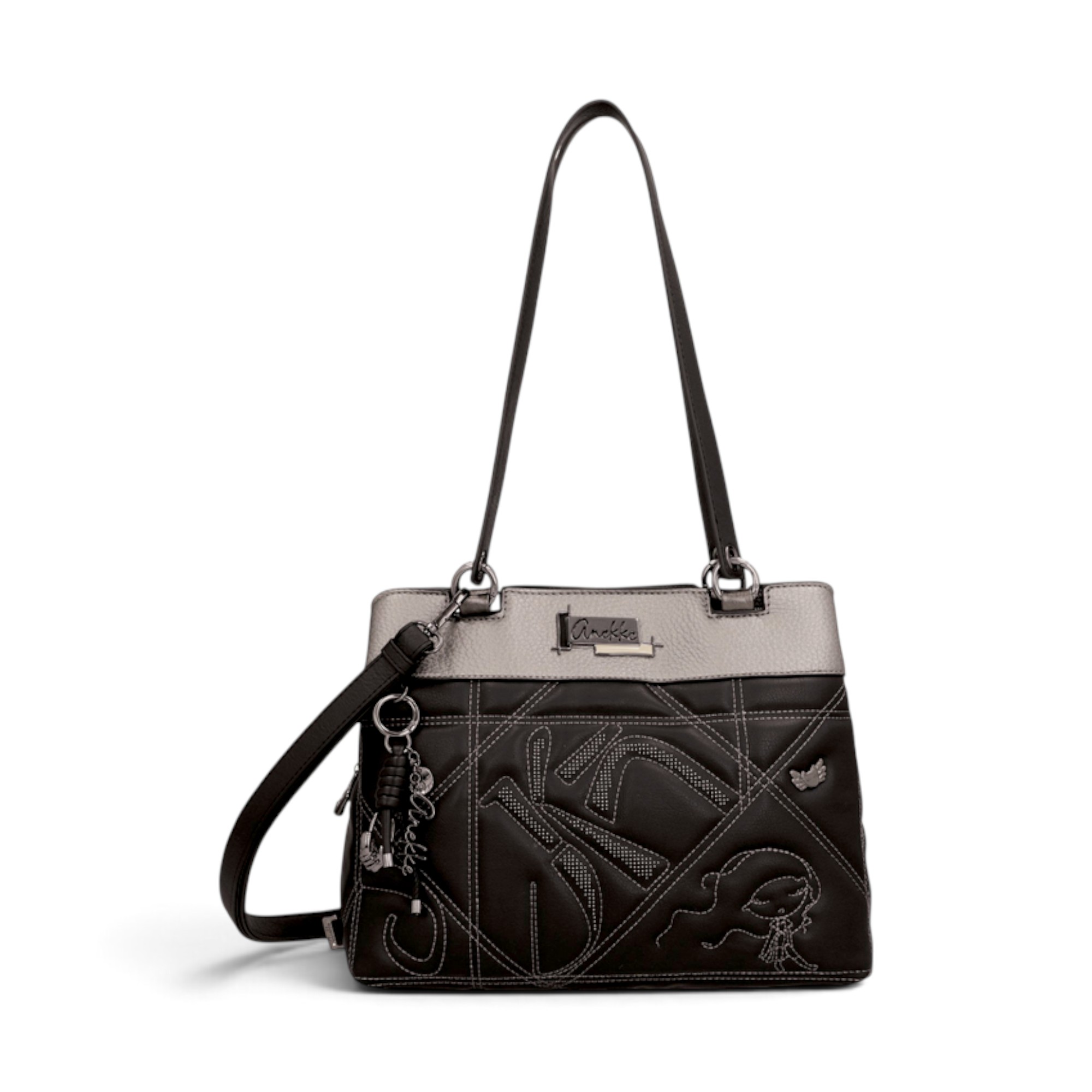 Geantă damă Anekke Iron 43752-206 – tote cu 3 compartimente și baretă, 31 × 23 × 14 cm (1) Geantă damă Anekke Iron 43752-206 – tote cu 3 compartimente și baretă, 31 × 23 × 14 cm