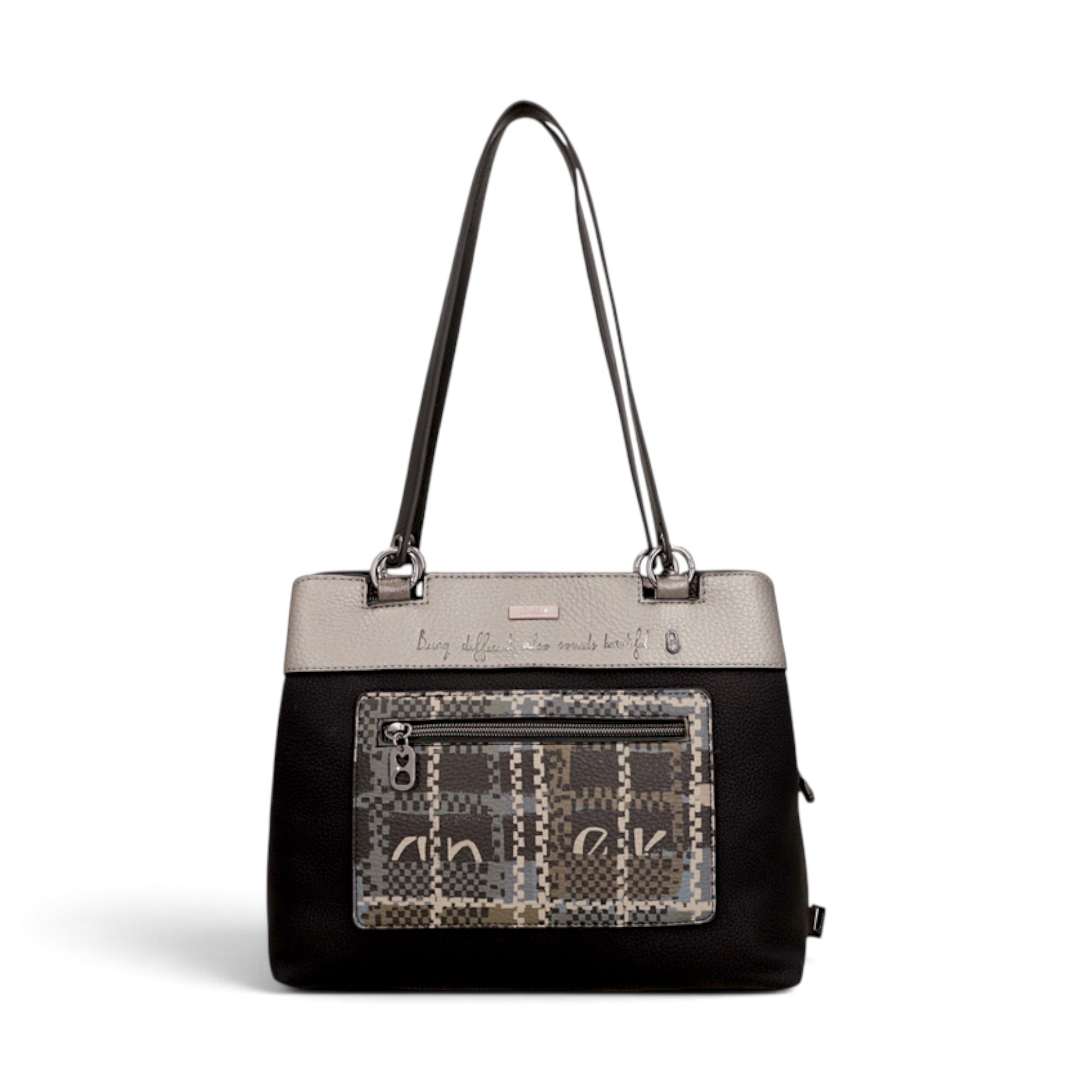 Geantă damă Anekke Iron 43752-206 – tote cu 3 compartimente și baretă, 31 × 23 × 14 cm (3) Geantă damă Anekke Iron 43752-206 – tote cu 3 compartimente și baretă, 31 × 23 × 14 cm