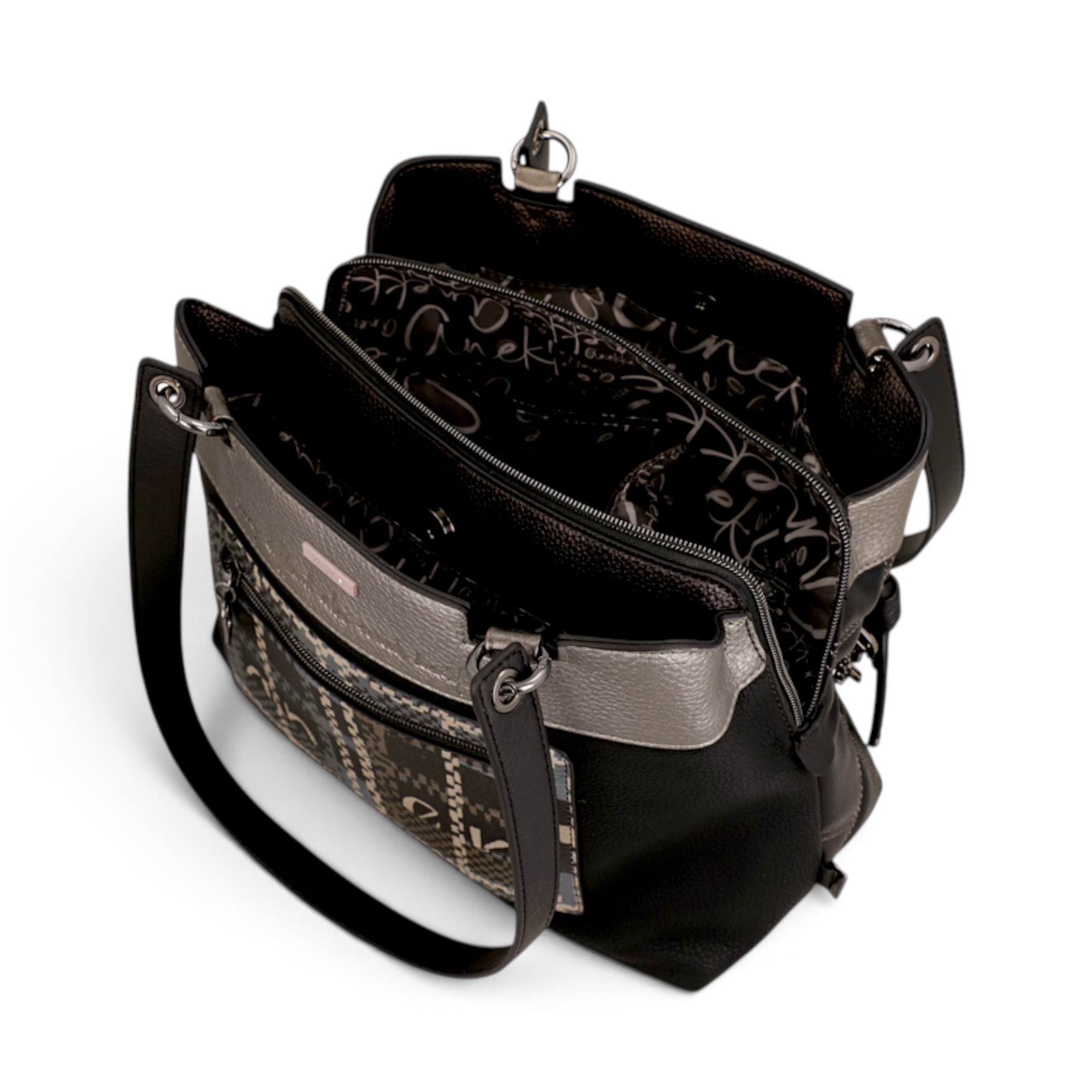 Geantă damă Anekke Iron 43752-206 – tote cu 3 compartimente și baretă, 31 × 23 × 14 cm (8) Geantă damă Anekke Iron 43752-206 – tote cu 3 compartimente și baretă, 31 × 23 × 14 cm