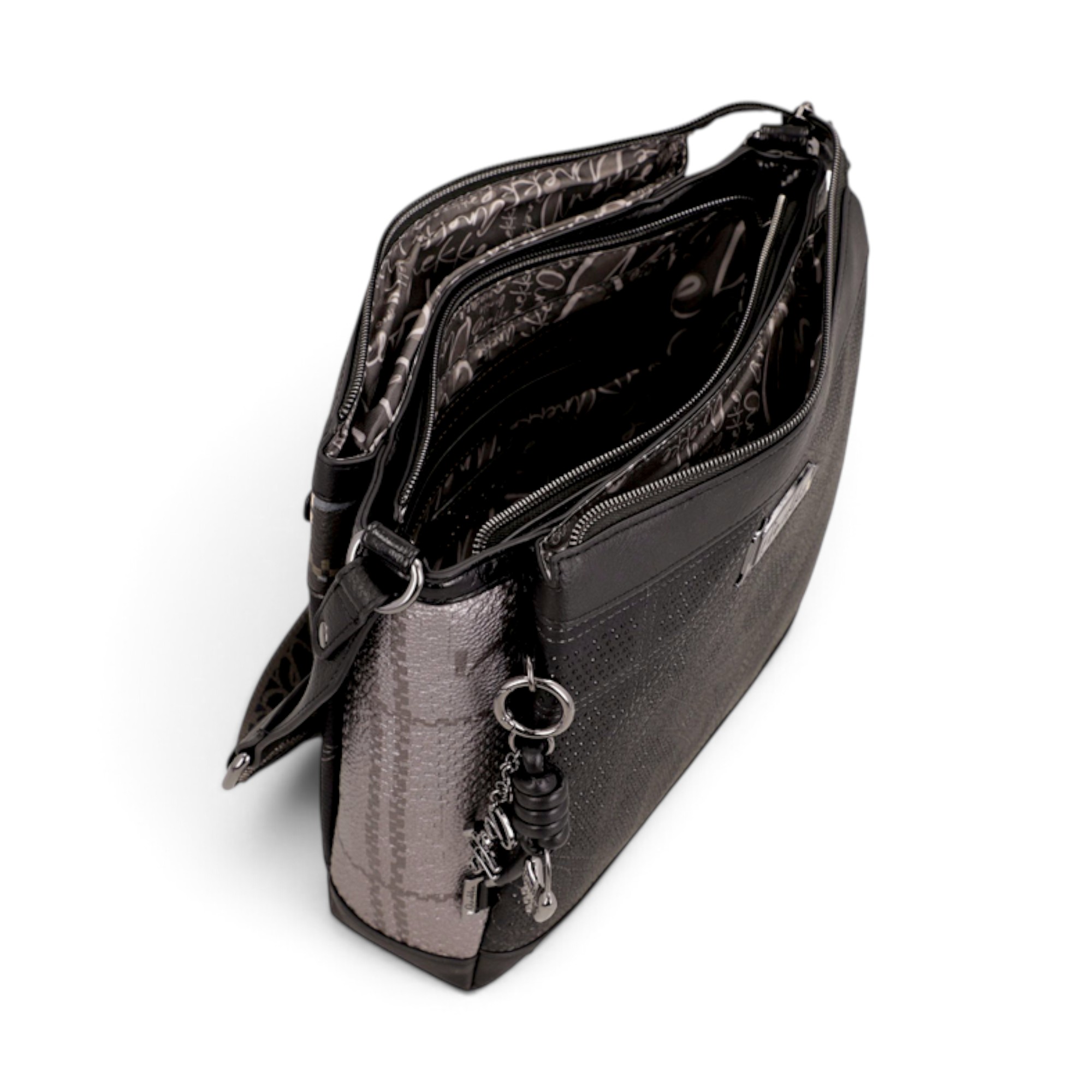 Geantă damă Anekke Iron 43753-039 – crossbody cu 3 compartimente, 33 × 25 × 11 cm
