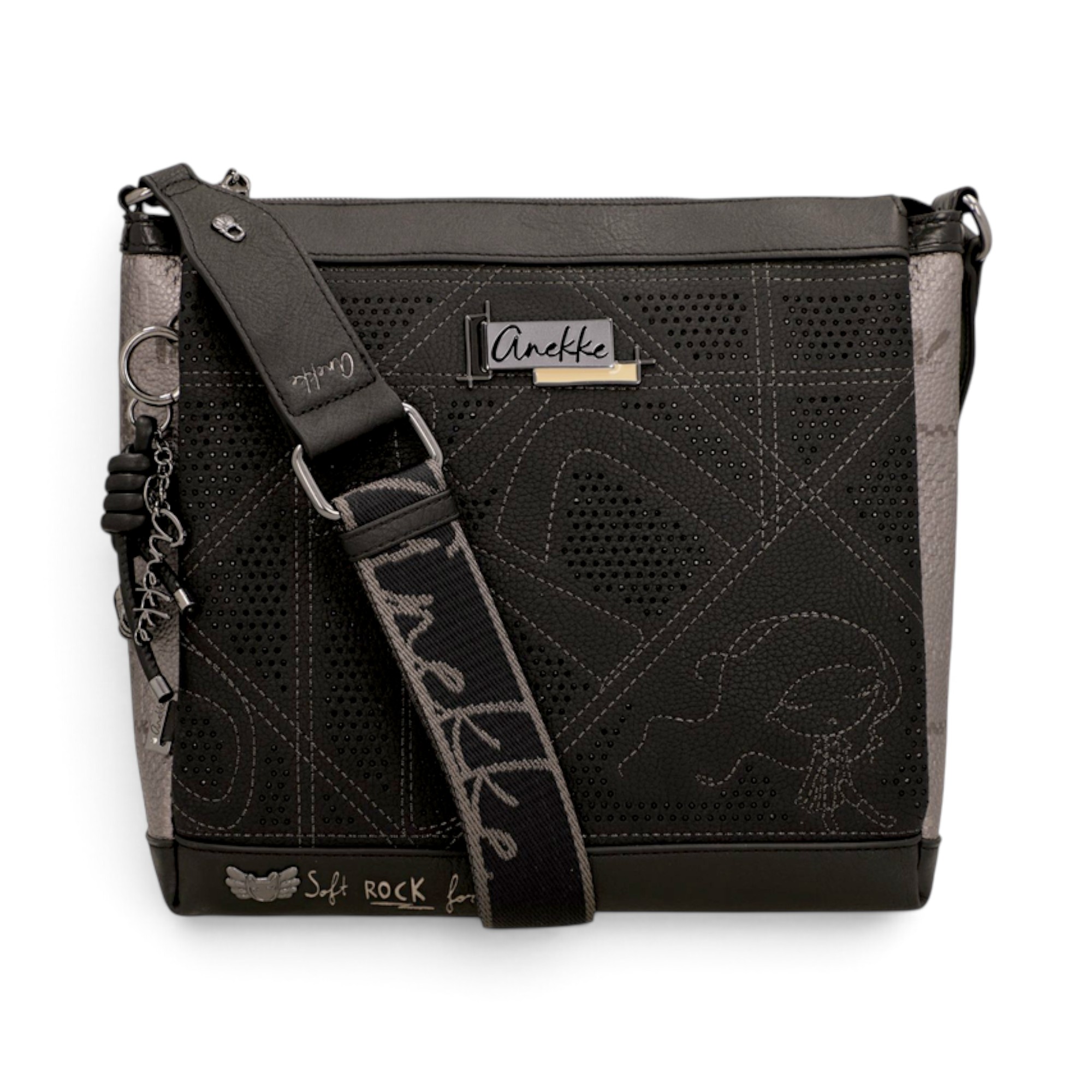 Geantă damă Anekke Iron 43753-039 – crossbody cu 3 compartimente, 33 × 25 × 11 cm