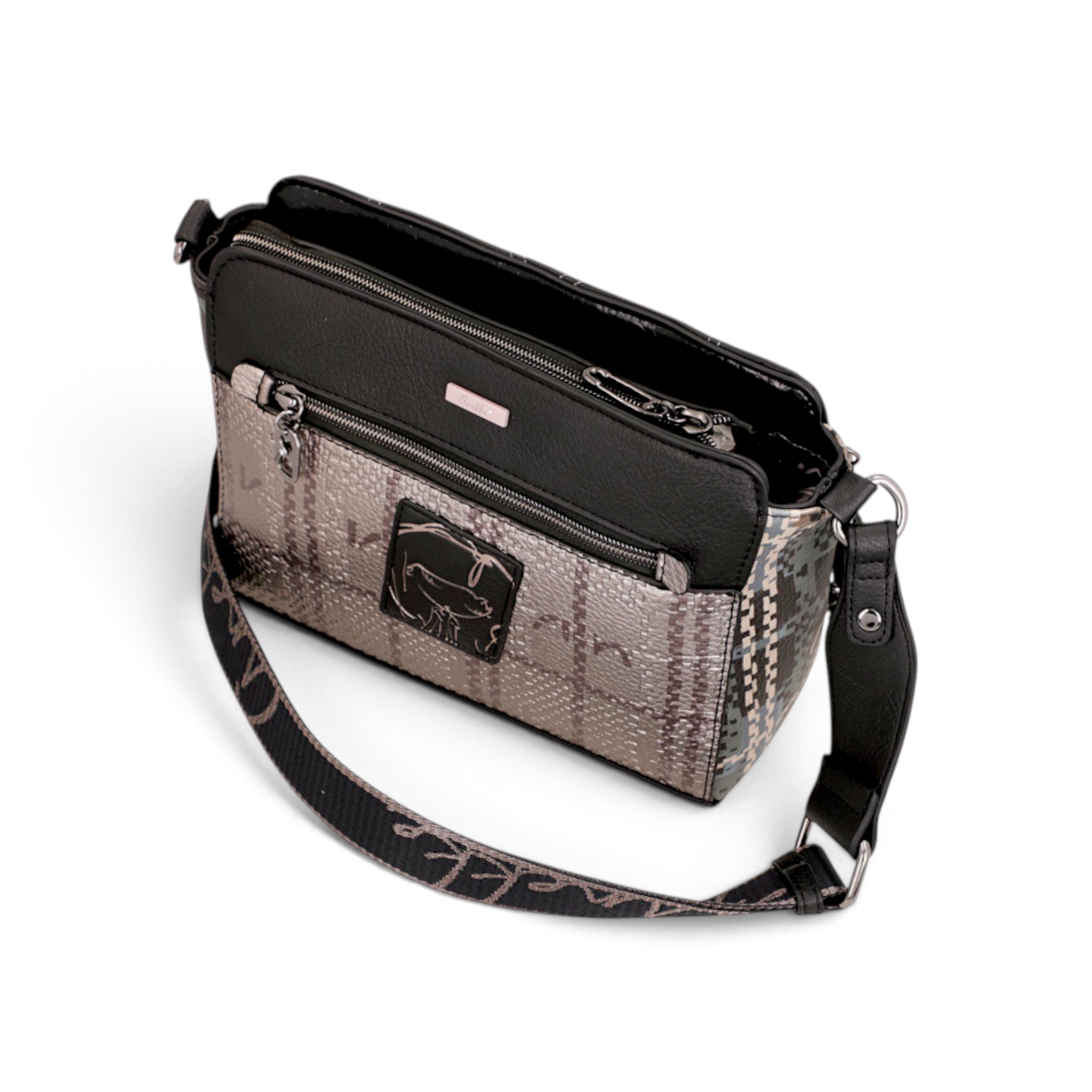 Geantă damă Anekke Iron 43753-070 – crossbody medie cu baretă reglabilă, 30 × 20 × 11 cm (5) Geantă damă Anekke Iron 43753-070 – crossbody medie cu baretă reglabilă, 30 × 20 × 11 cm