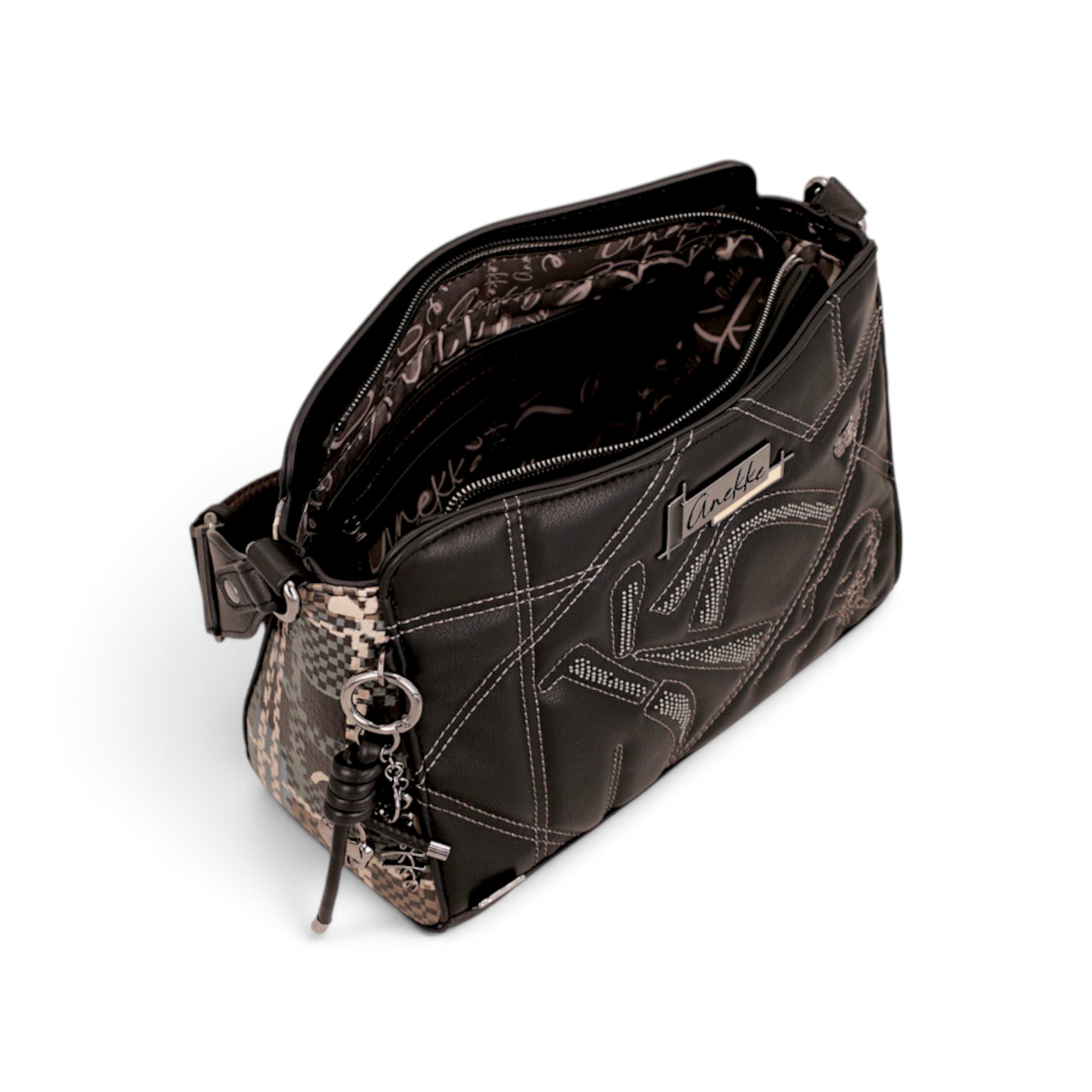 Geantă damă Anekke Iron 43753-070 – crossbody medie cu baretă reglabilă, 30 × 20 × 11 cm (6) Geantă damă Anekke Iron 43753-070 – crossbody medie cu baretă reglabilă, 30 × 20 × 11 cm
