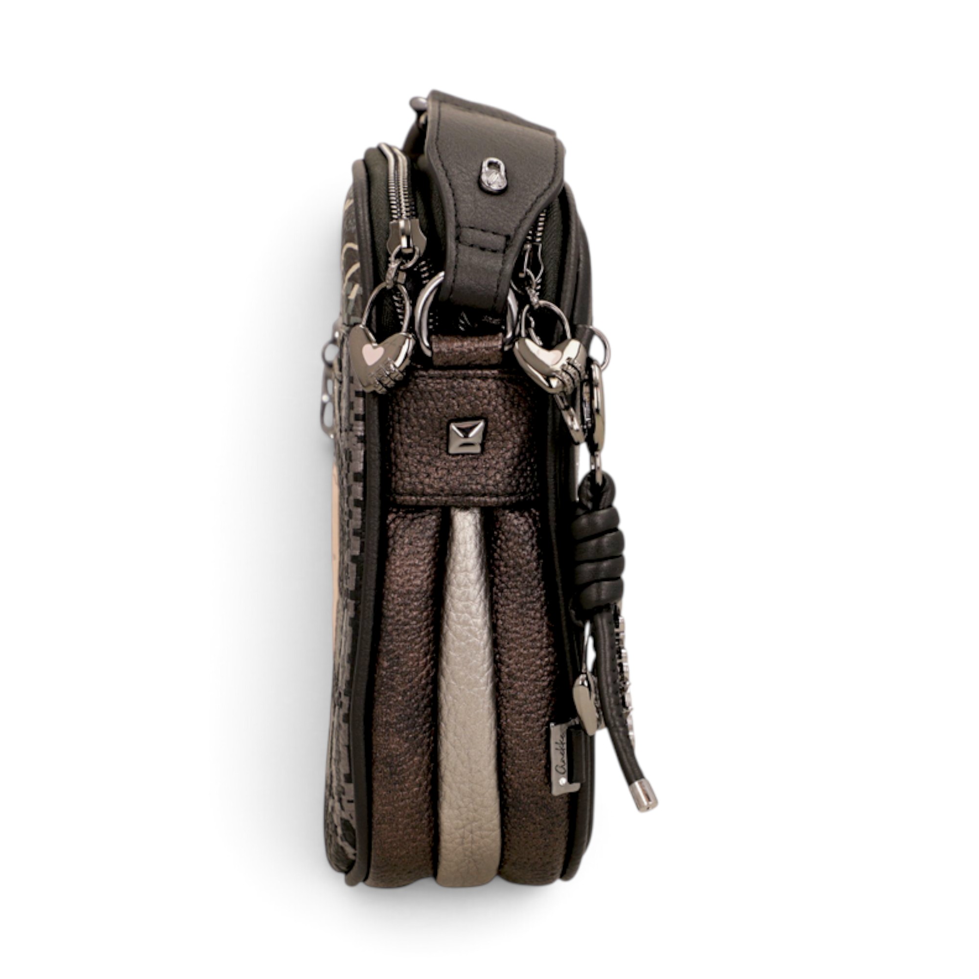 Geantă damă Anekke Iron 43753-188 – crossbody cu 3 compartimente, 26 × 20 × 7 cm