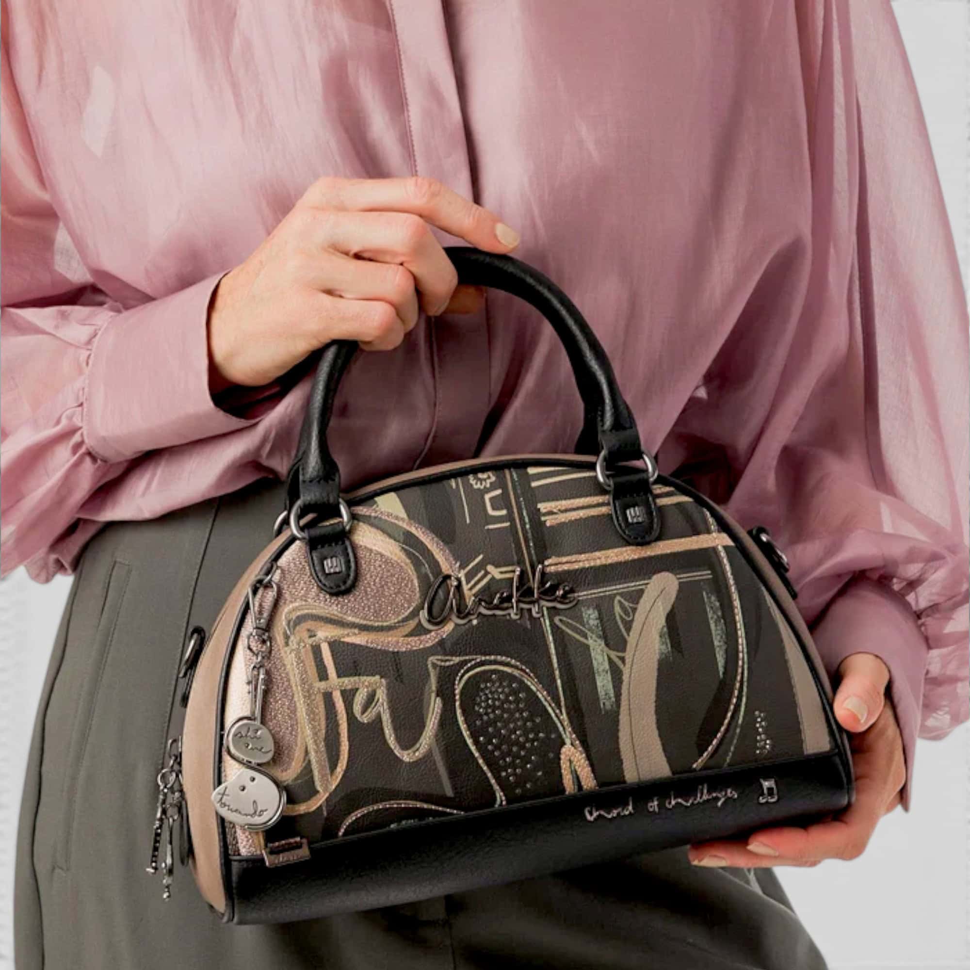 Geantă damă Anekke Melody 43811-137 – ovală de mână și crossbody, 29 × 19 × 13 cm