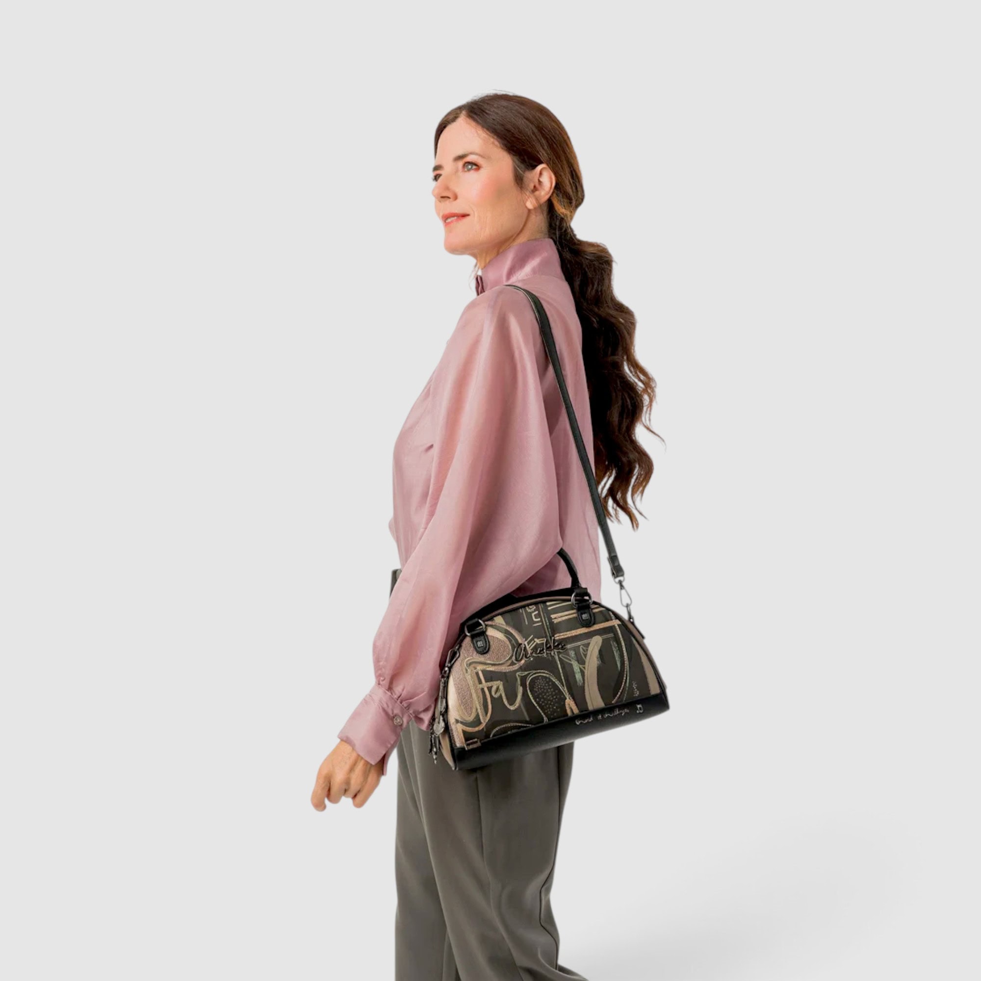 Geantă damă Anekke Melody 43811-137 – ovală de mână și crossbody, 29 × 19 × 13 cm