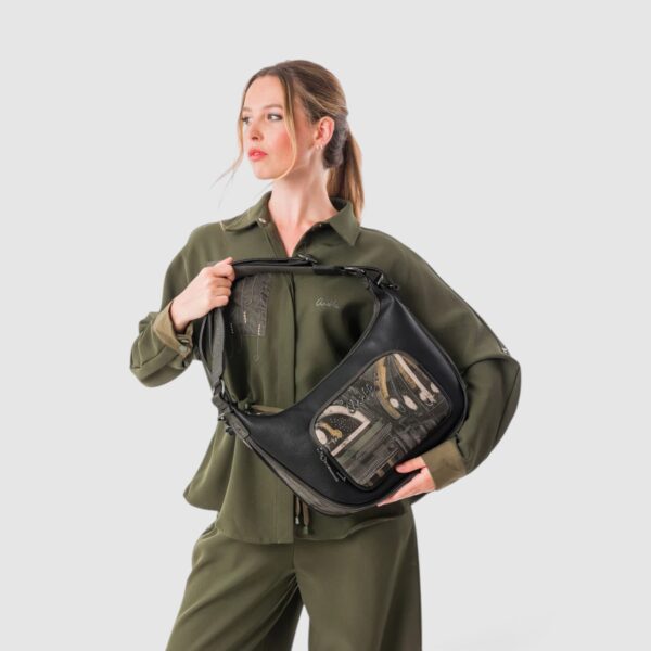 Geantă damă Anekke Melody 43812-190 – de umăr și crossbody, extensibilă, 37 × 30 × 7 cm