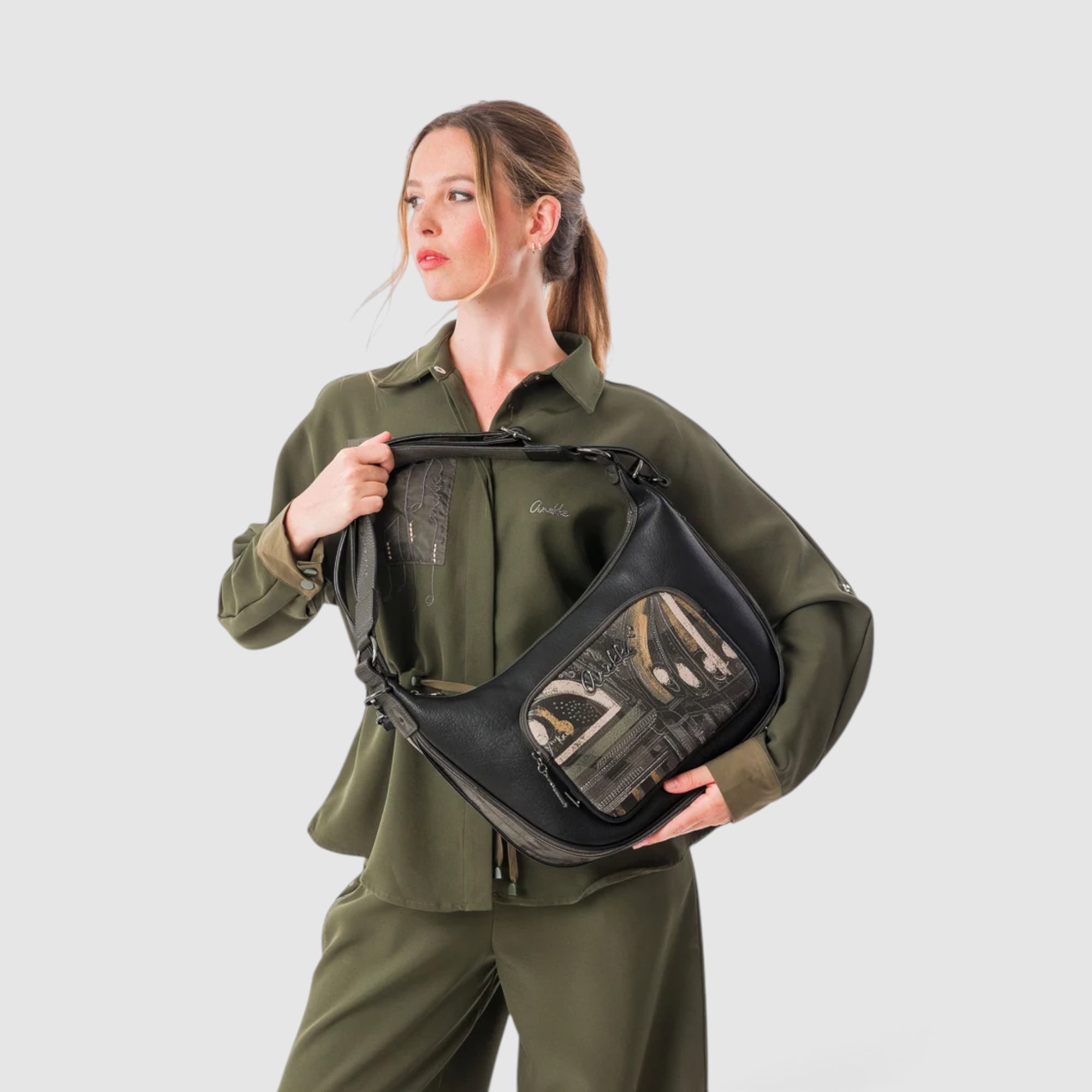 Geantă damă Anekke Melody 43812-190 – de umăr și crossbody, extensibilă, 37 × 30 × 7 cm