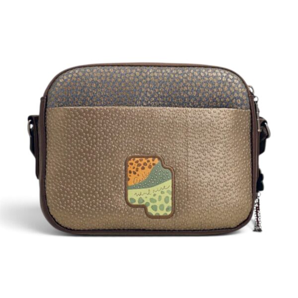 Geantă damă Anekke Odyssey 43833-349 – crossbody cu clapetă și 3 compartimente, 25 × 20 × 10 cm