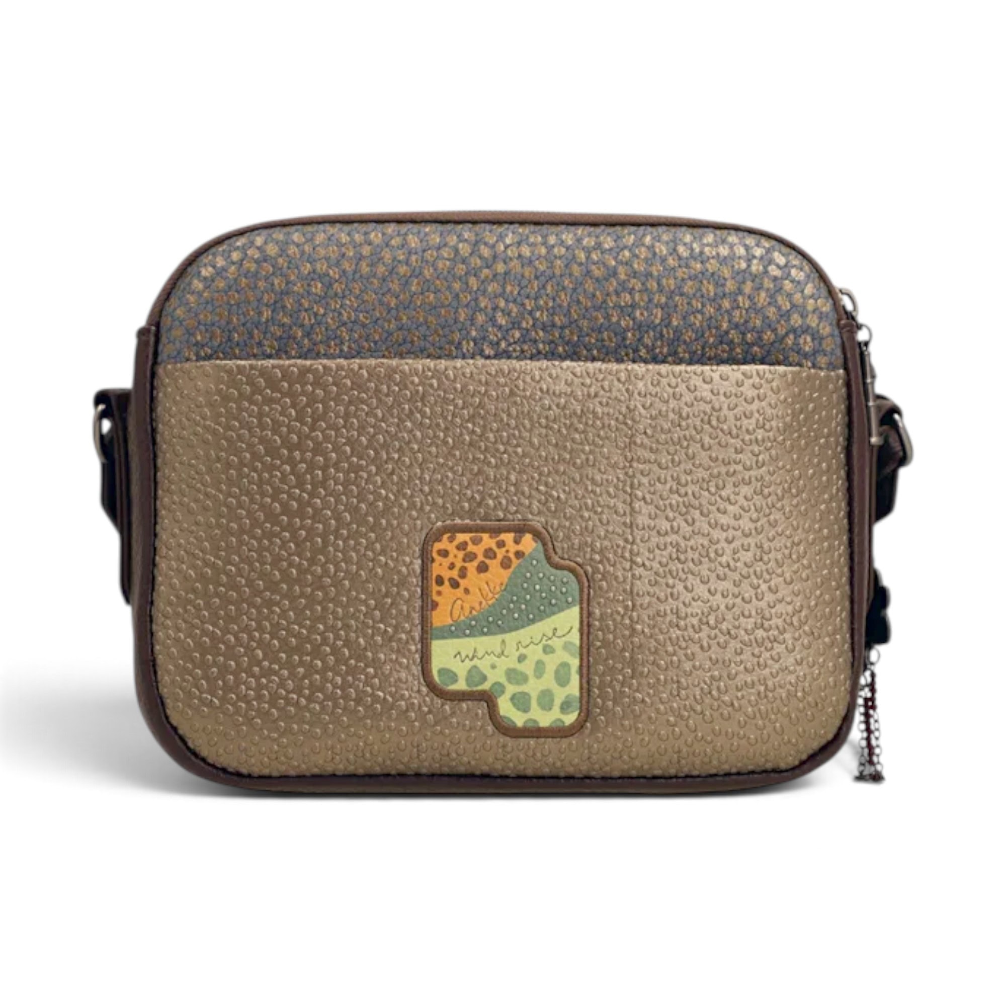Geantă damă Anekke Odyssey 43833-349 – crossbody cu clapetă și 3 compartimente, 25 × 20 × 10 cm