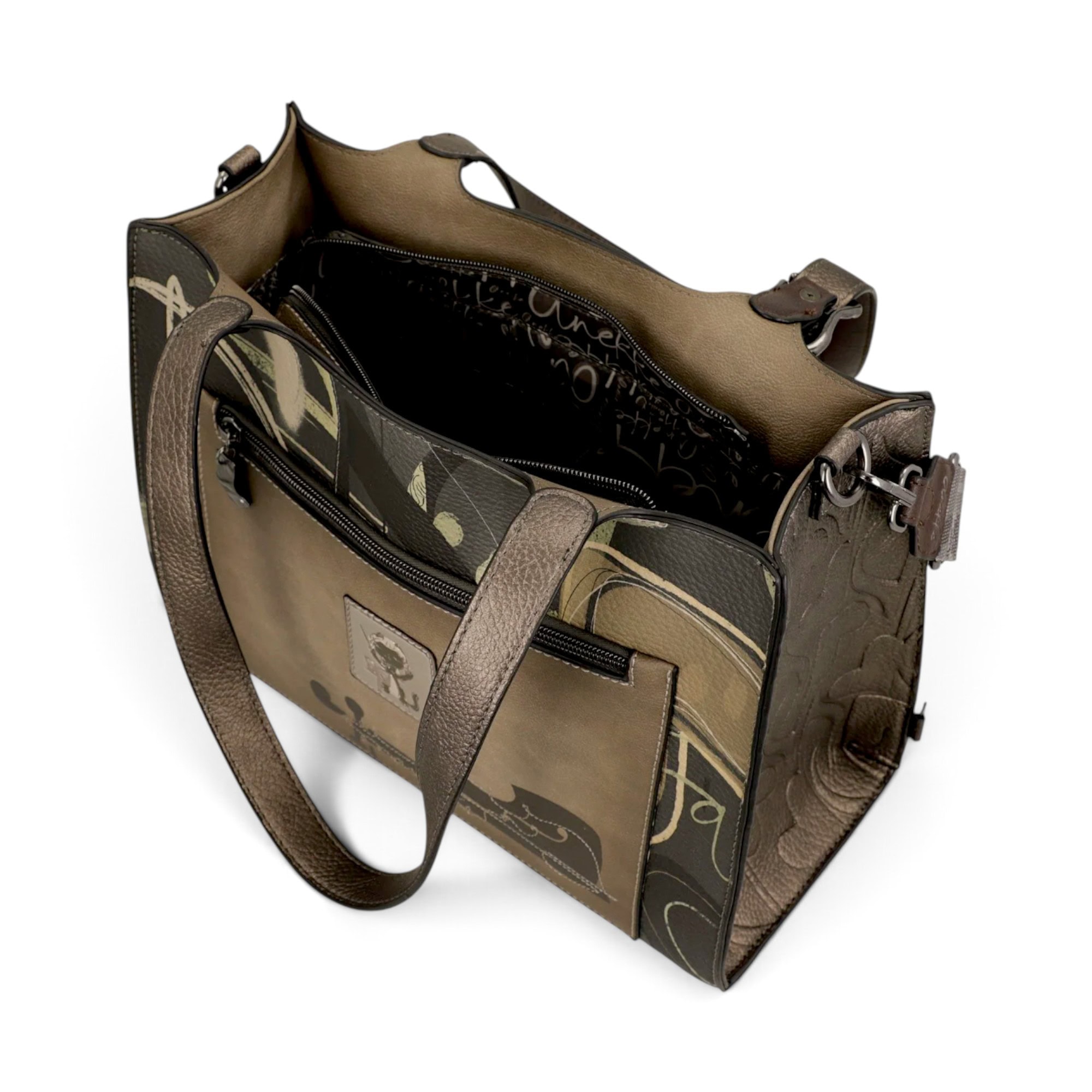Geantă de umăr și crossbody Anekke Orchestra, design artistic și funcționalitate.
