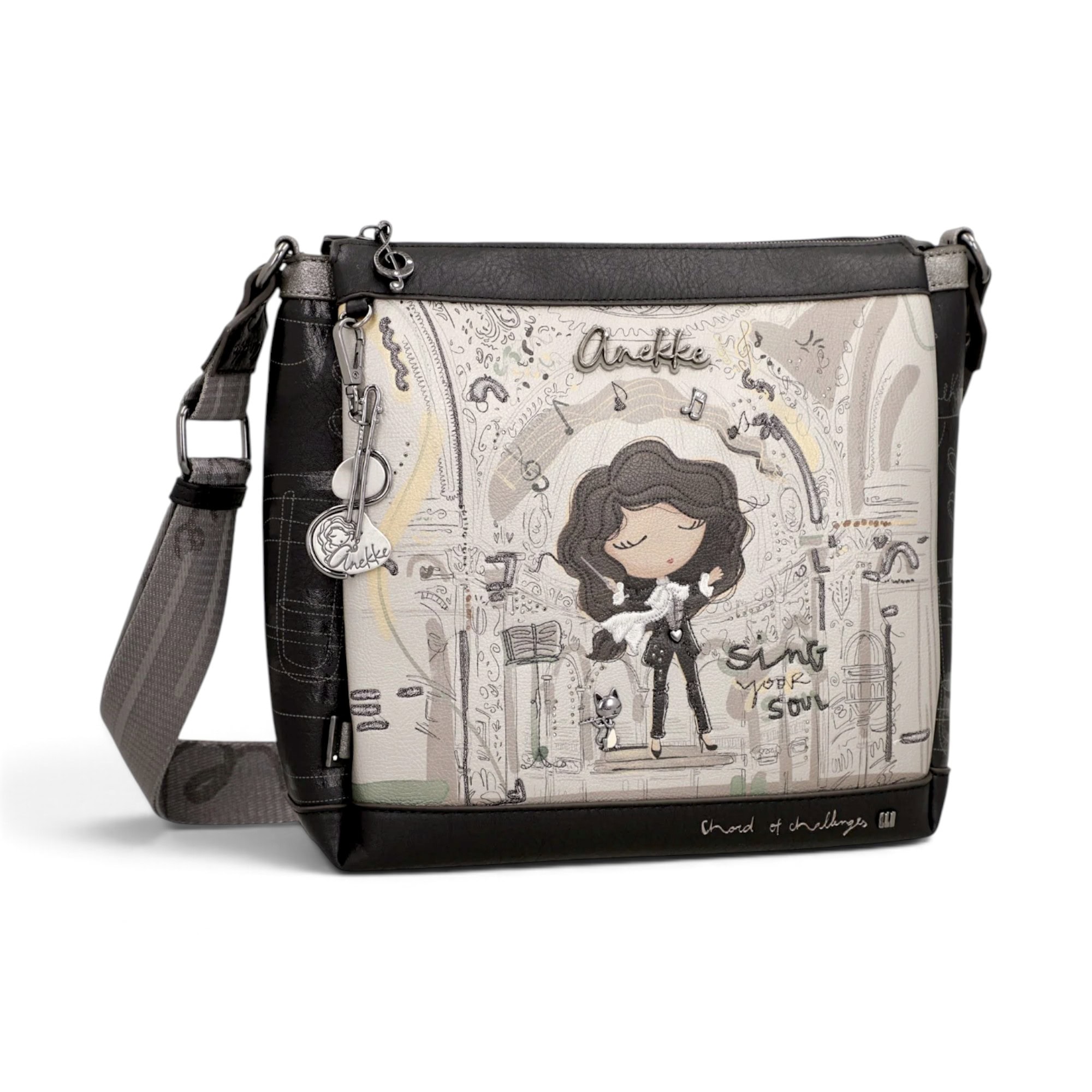 Geantă damă Anekke Orchestra 43803-039 – crossbody medie, 30 × 25 × 9 cm
