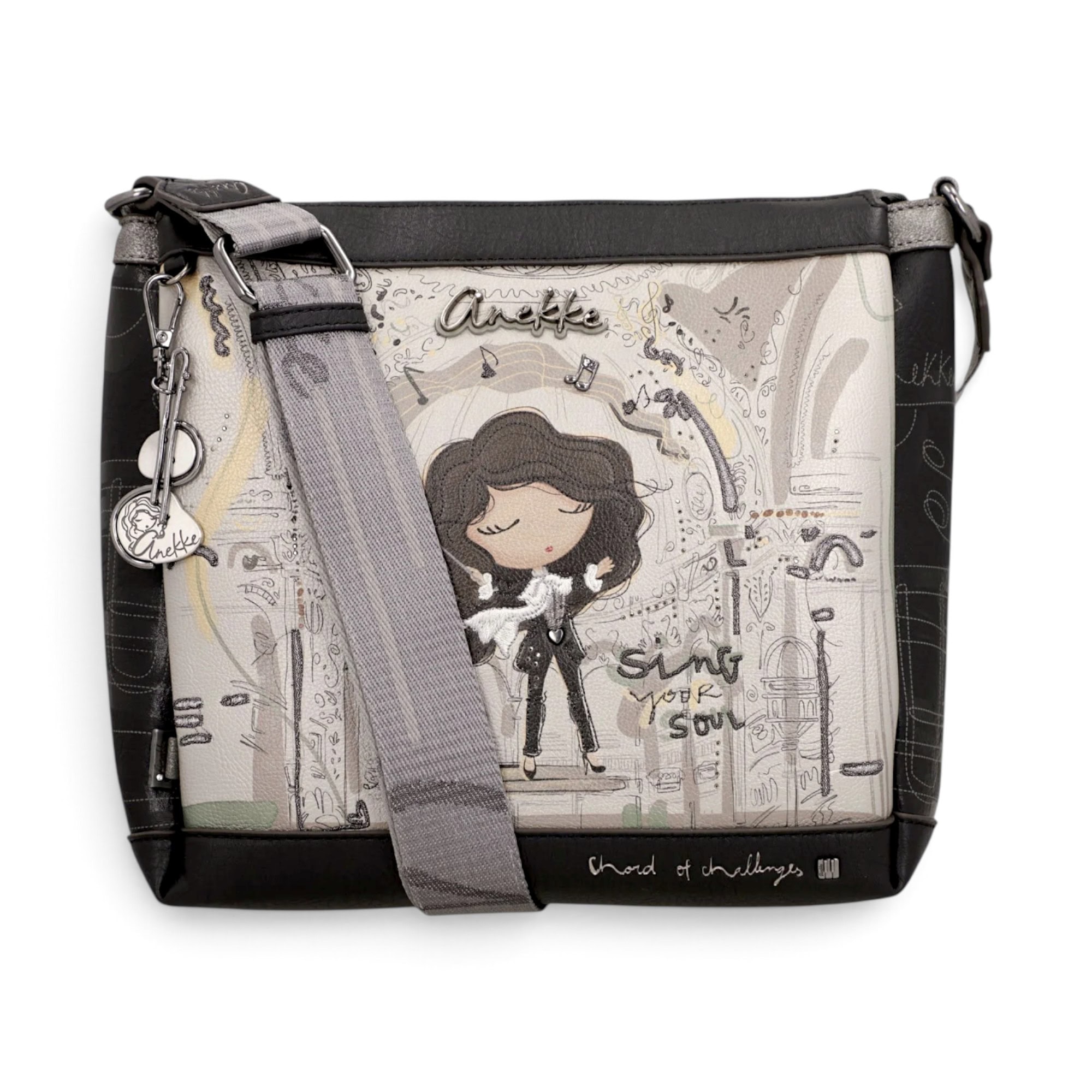 Geantă damă Anekke Orchestra 43803-039 – crossbody medie, 30 × 25 × 9 cm