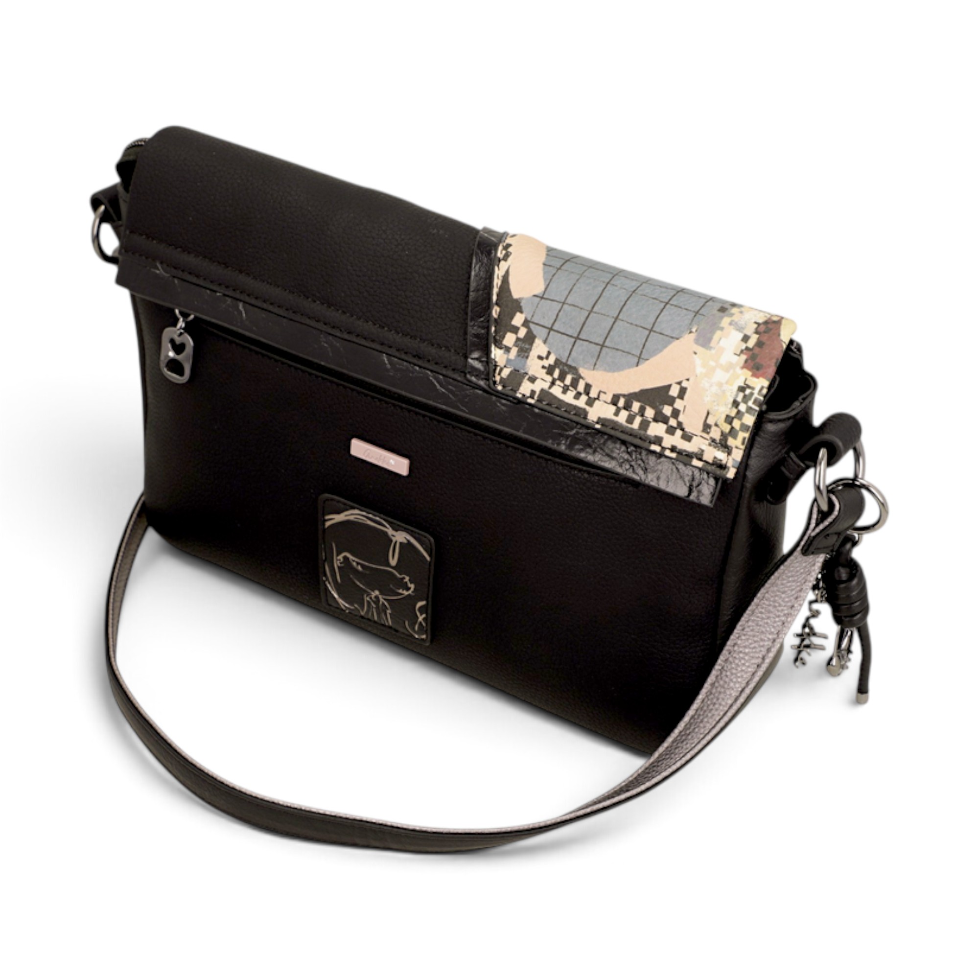 Geantă damă Anekke Orchestra Iron 43753-580 – crossbody cu clapetă, 30 × 20 × 8 cm
