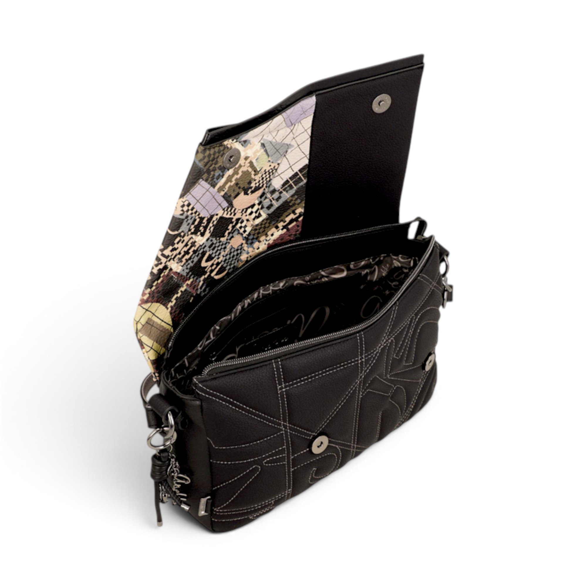 Geantă damă Anekke Orchestra Iron 43753-580 – crossbody cu clapetă, 30 × 20 × 8 cm