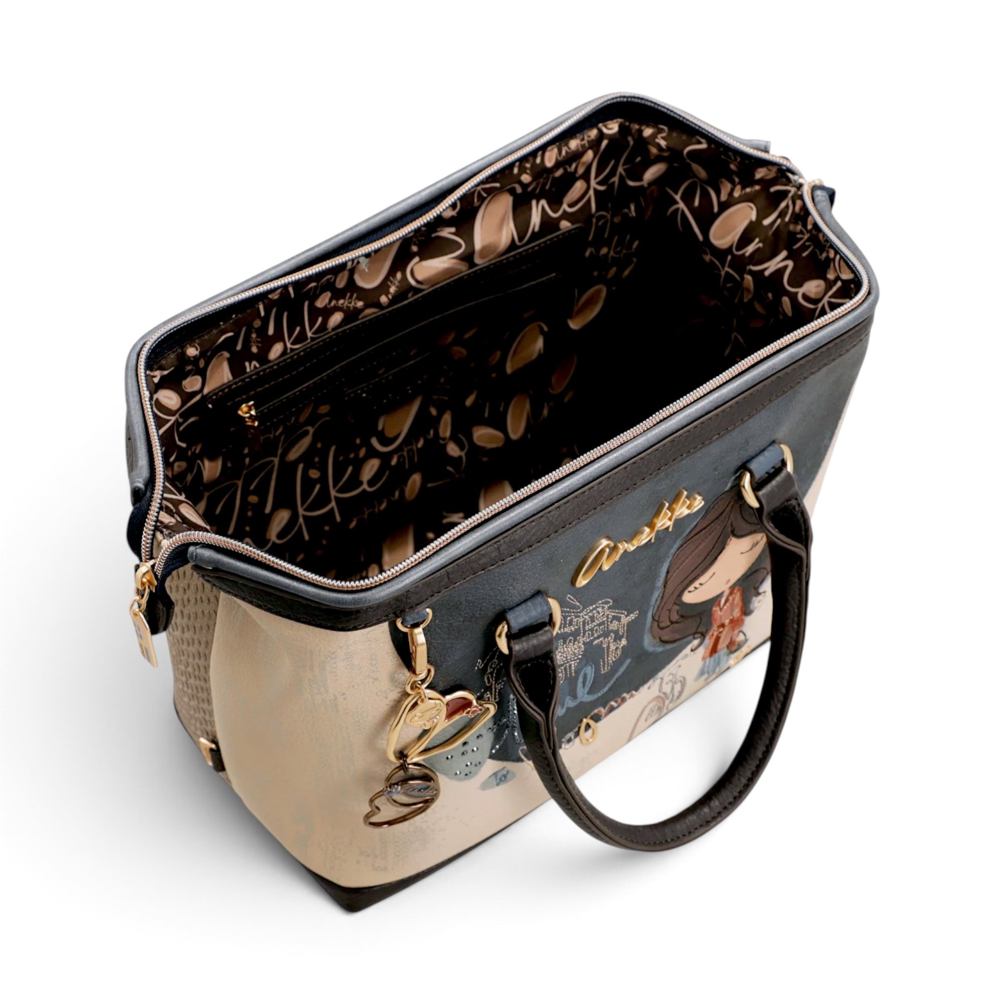Geantă damă Anekke Tulip 43701-123 – bowling de mână și crossbody, 34 × 22 × 16 cm