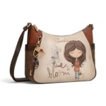 Geantă damă Anekke Tulip 43703-002 – crossbody mare cu buzunare laterale, 32 × 23 × 11 cm