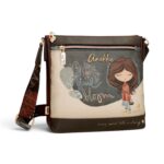 Geantă damă Anekke Tulip 43703-069 – crossbody medie cu buzunare, 27 × 27 × 8 cm