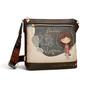 Geantă damă Anekke Tulip 43703-069 – crossbody medie cu buzunare, 27 × 27 × 8 cm