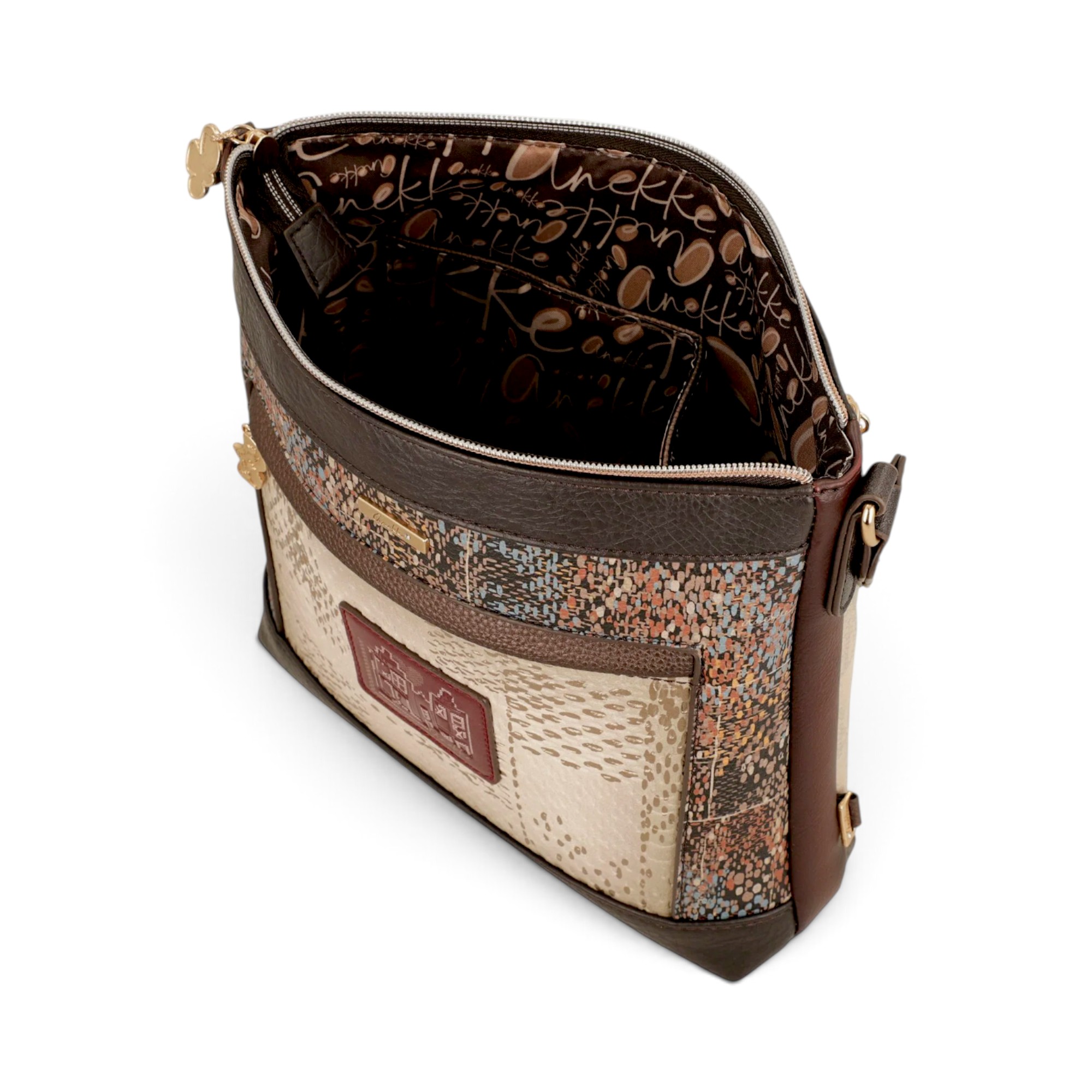 Geantă damă Anekke Tulip 43703-069 – crossbody medie cu buzunare, 27 × 27 × 8 cm