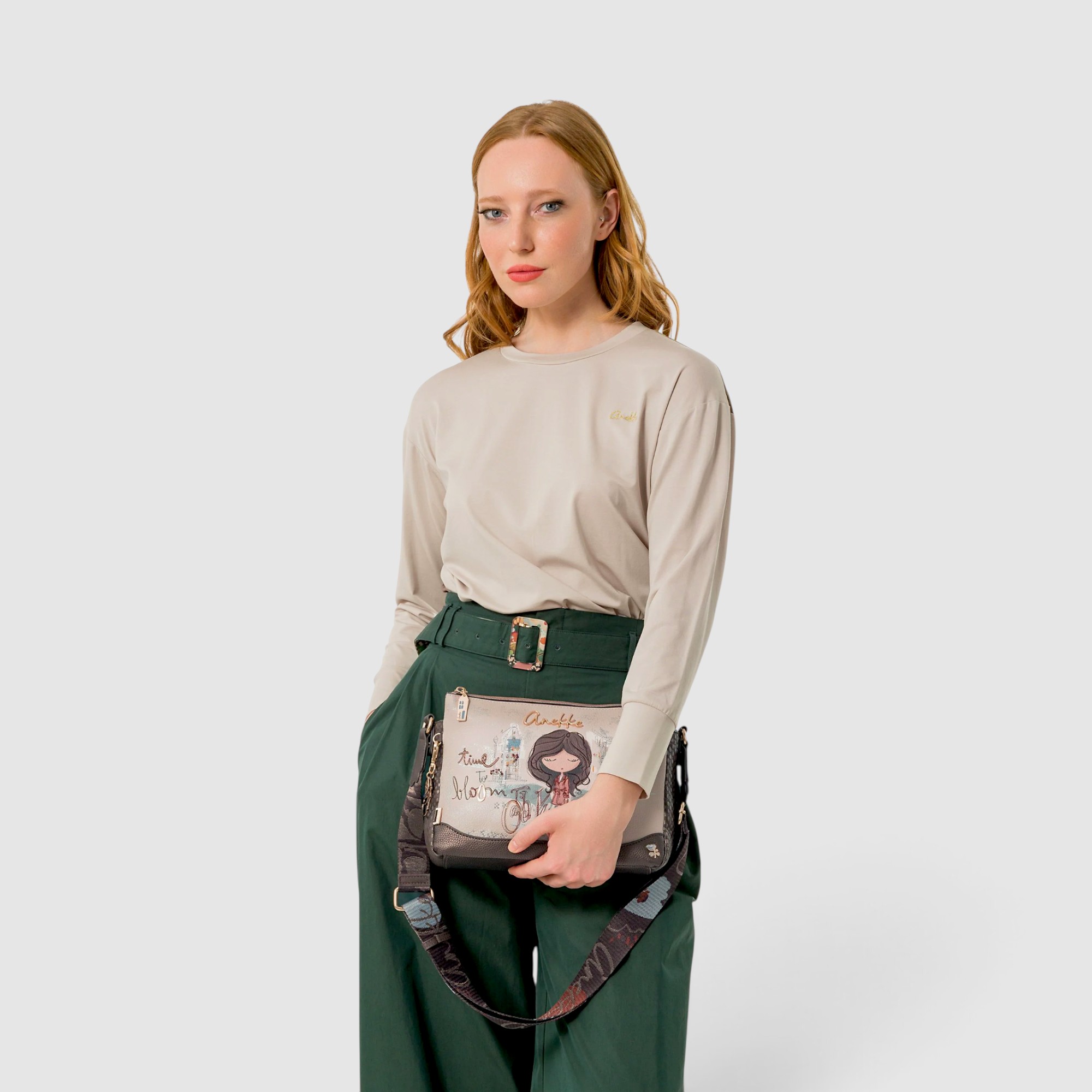 Geantă damă Anekke Tulip 43703-184 – crossbody cu 3 compartimente, 32 × 20 × 12 cm