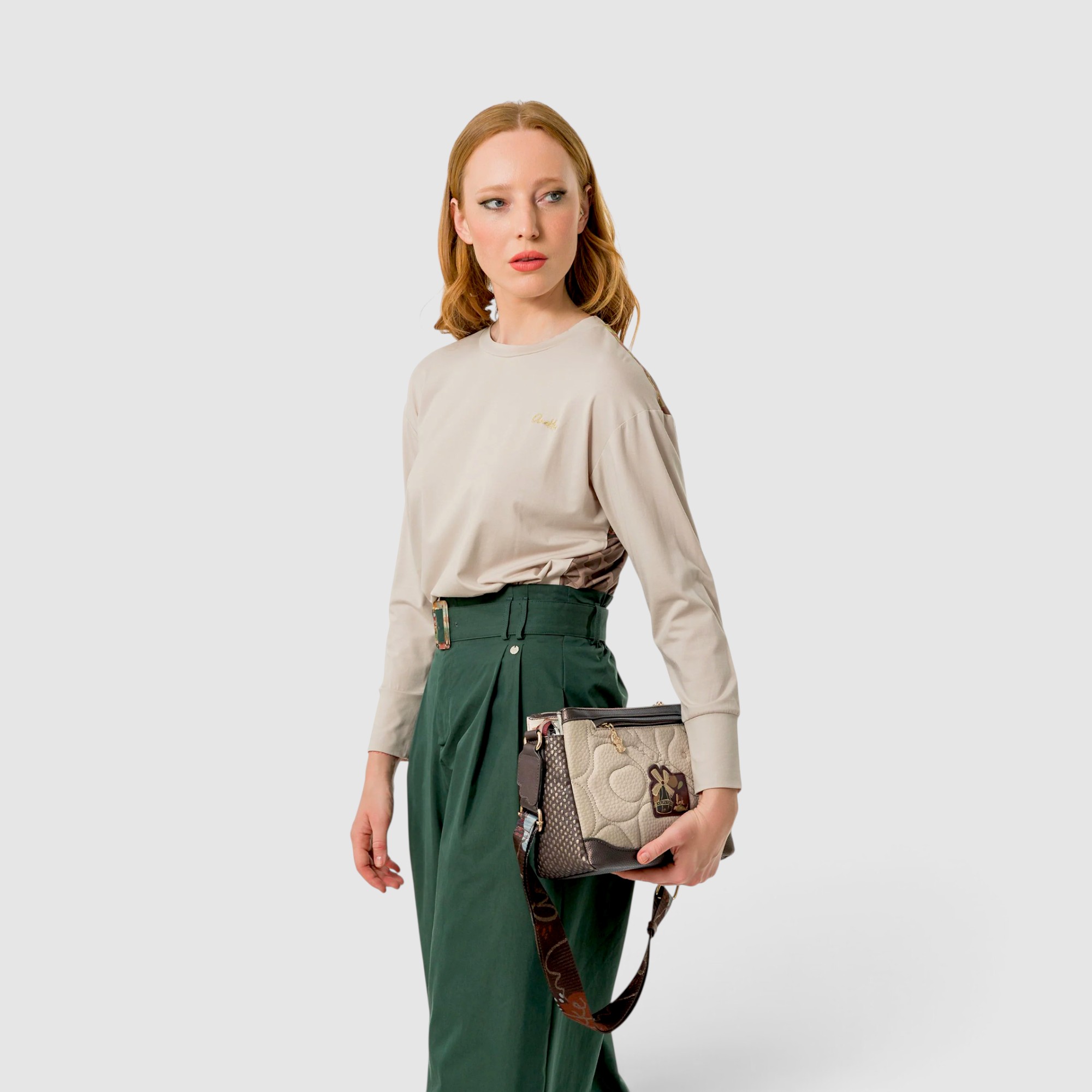 Geantă damă Anekke Tulip 43703-184 – crossbody cu 3 compartimente, 32 × 20 × 12 cm