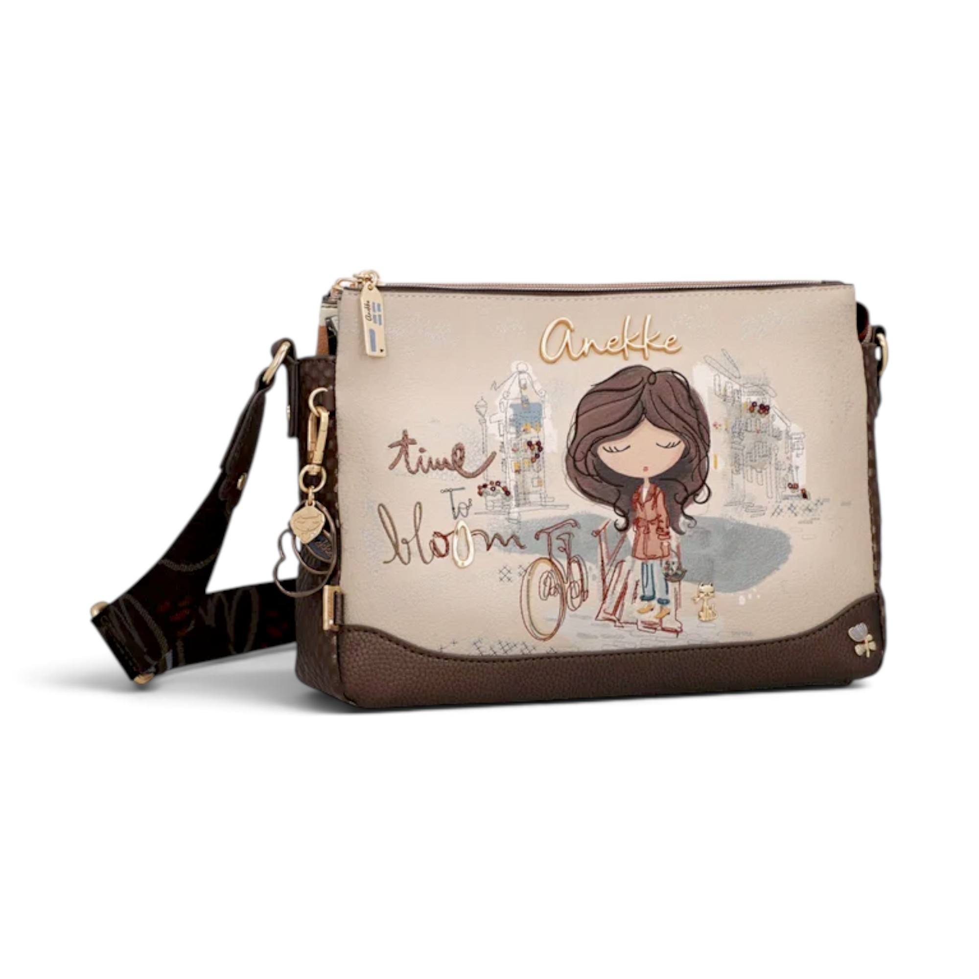 Geantă damă Anekke Tulip 43703-184 – crossbody cu 3 compartimente, 32 × 20 × 12 cm