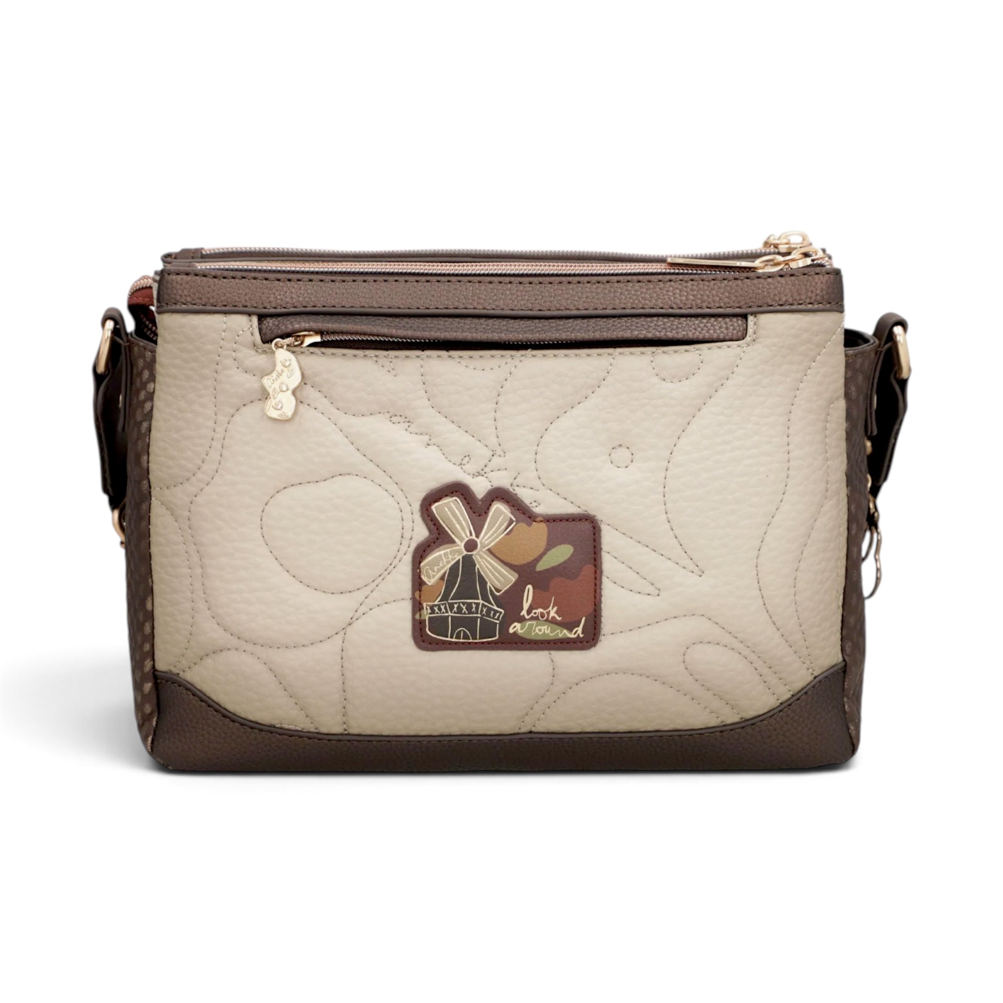 Geantă damă Anekke Tulip 43703-184 – crossbody cu 3 compartimente, 32 × 20 × 12 cm