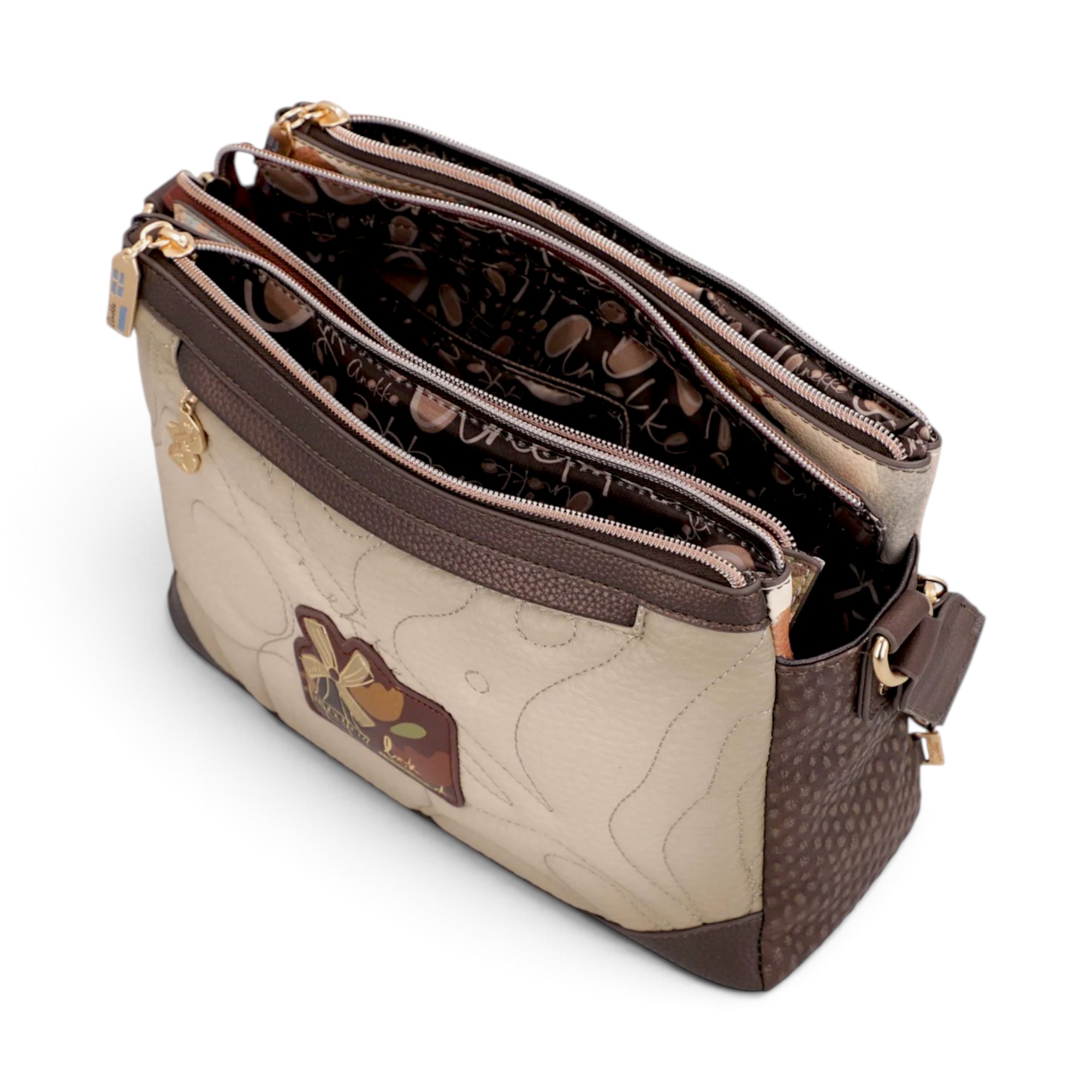 Geantă damă Anekke Tulip 43703-184 – crossbody cu 3 compartimente, 32 × 20 × 12 cm