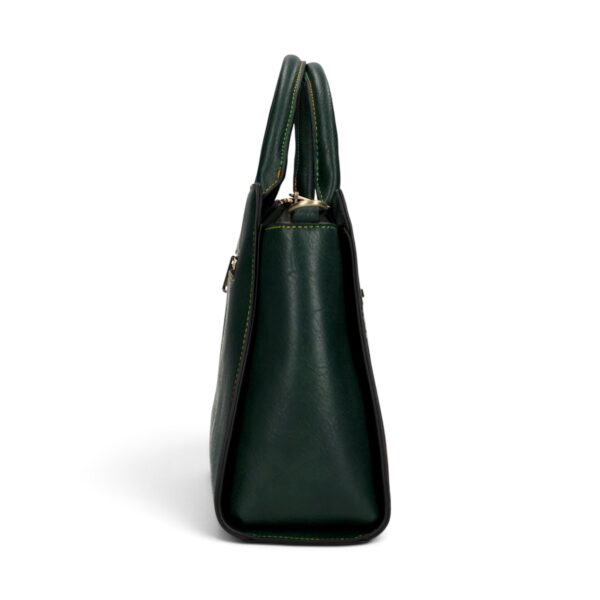 Geantă damă Laura Vita AYNA 03 Vert – imprimeu floral, geantă de umăr și crossbody, 30 × 20 × 9 cm
