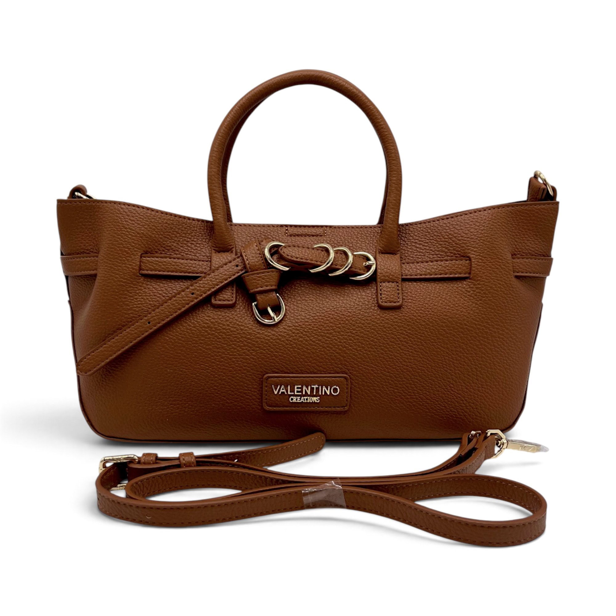 Geantă damă Valentino Creations – tote Marrone, 40 × 18 × 12 cm