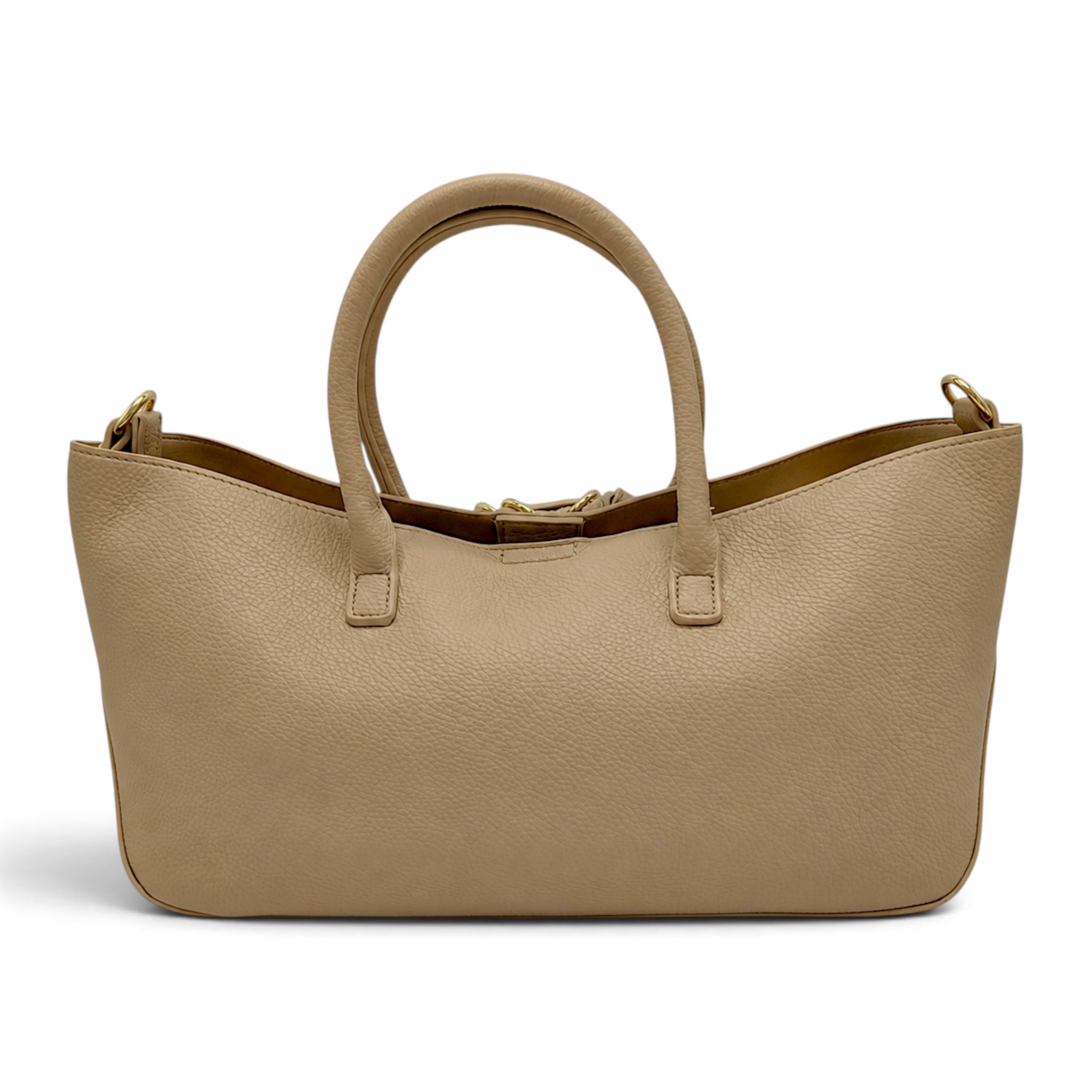 Geantă damă Valentino Creations bej, tote elegant, 40x18x12 cm.