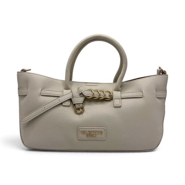Geantă damă Valentino Creations – tote ivory, 40 × 18 × 12 cm