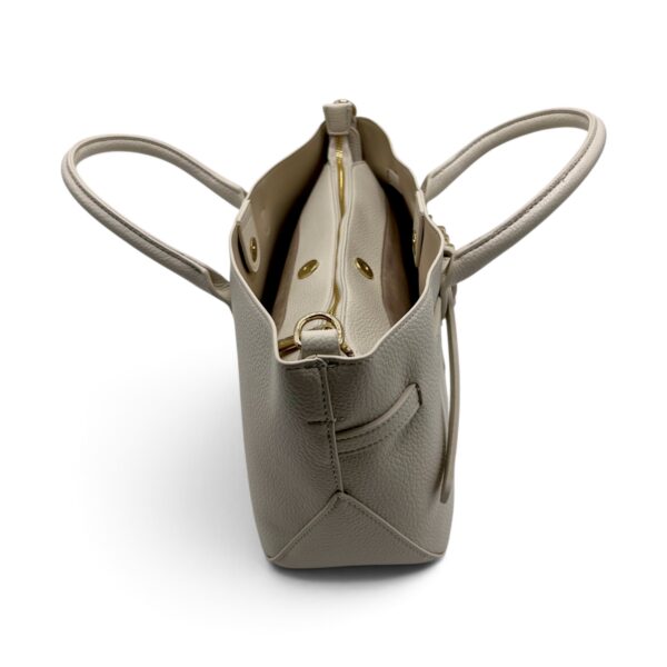 Geantă damă Valentino Creations – tote ivory, 40 × 18 × 12 cm