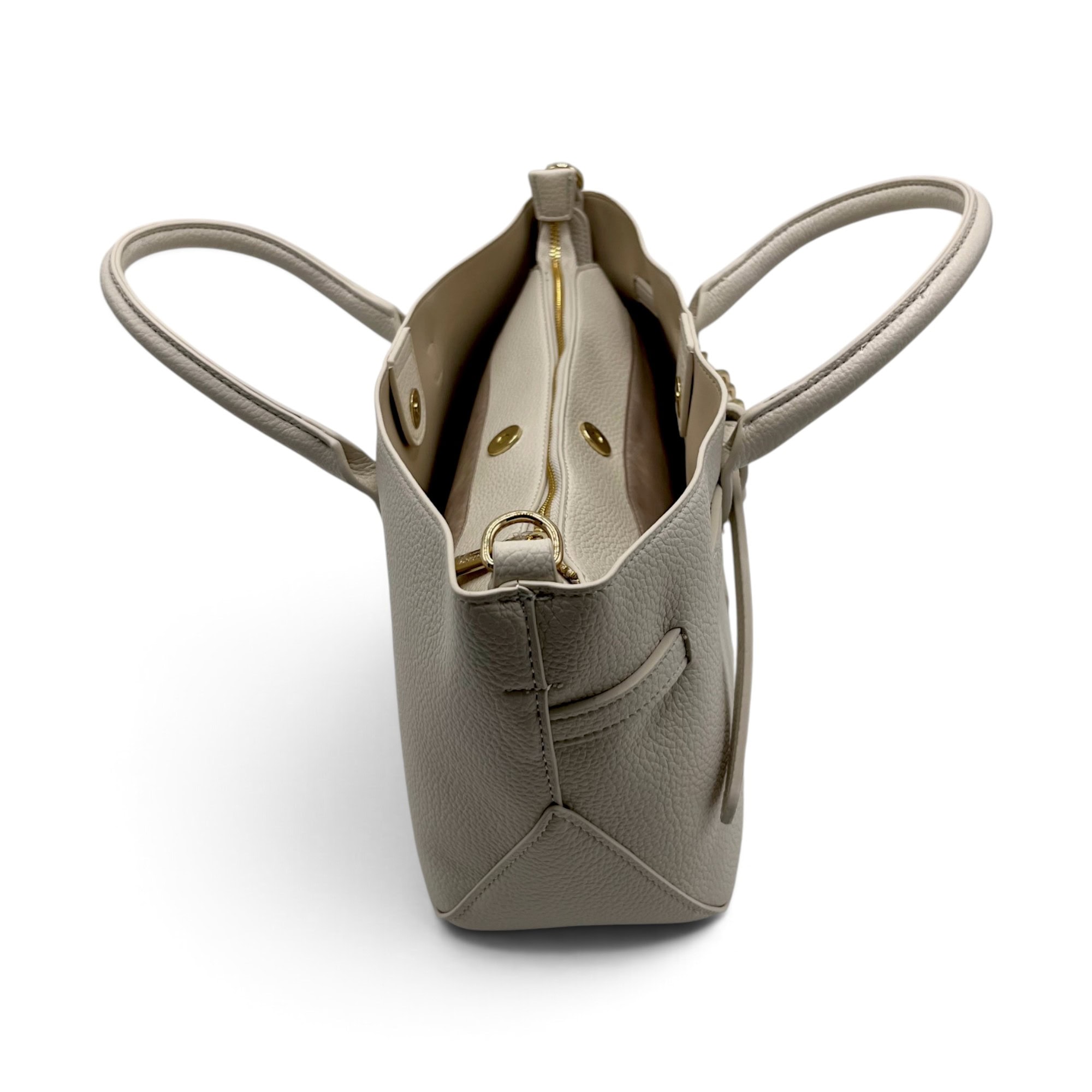 Geantă damă Valentino Creations – tote ivory, 40 × 18 × 12 cm